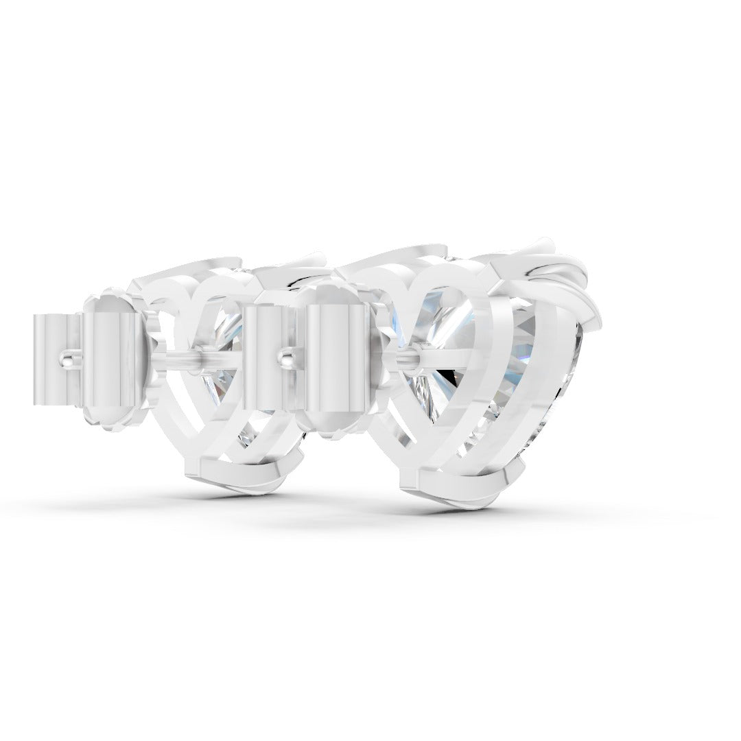 Heart Brilliant Lab Grown Diamond Stud Earrings