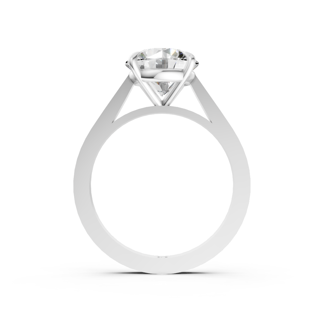 Round Diamond 4-Prong Ring