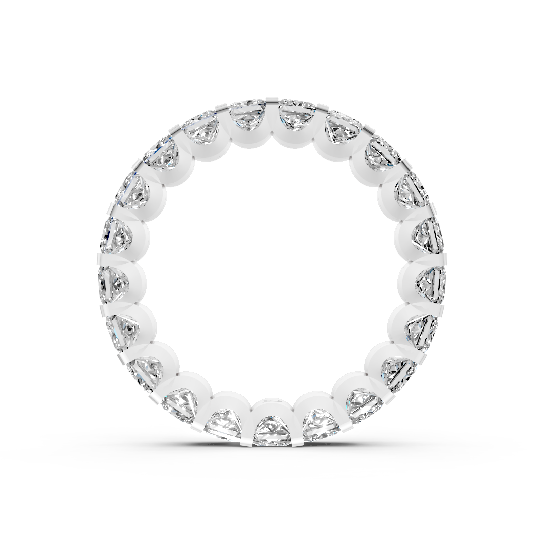 Princess Diamond U Prong Full Eternity Band