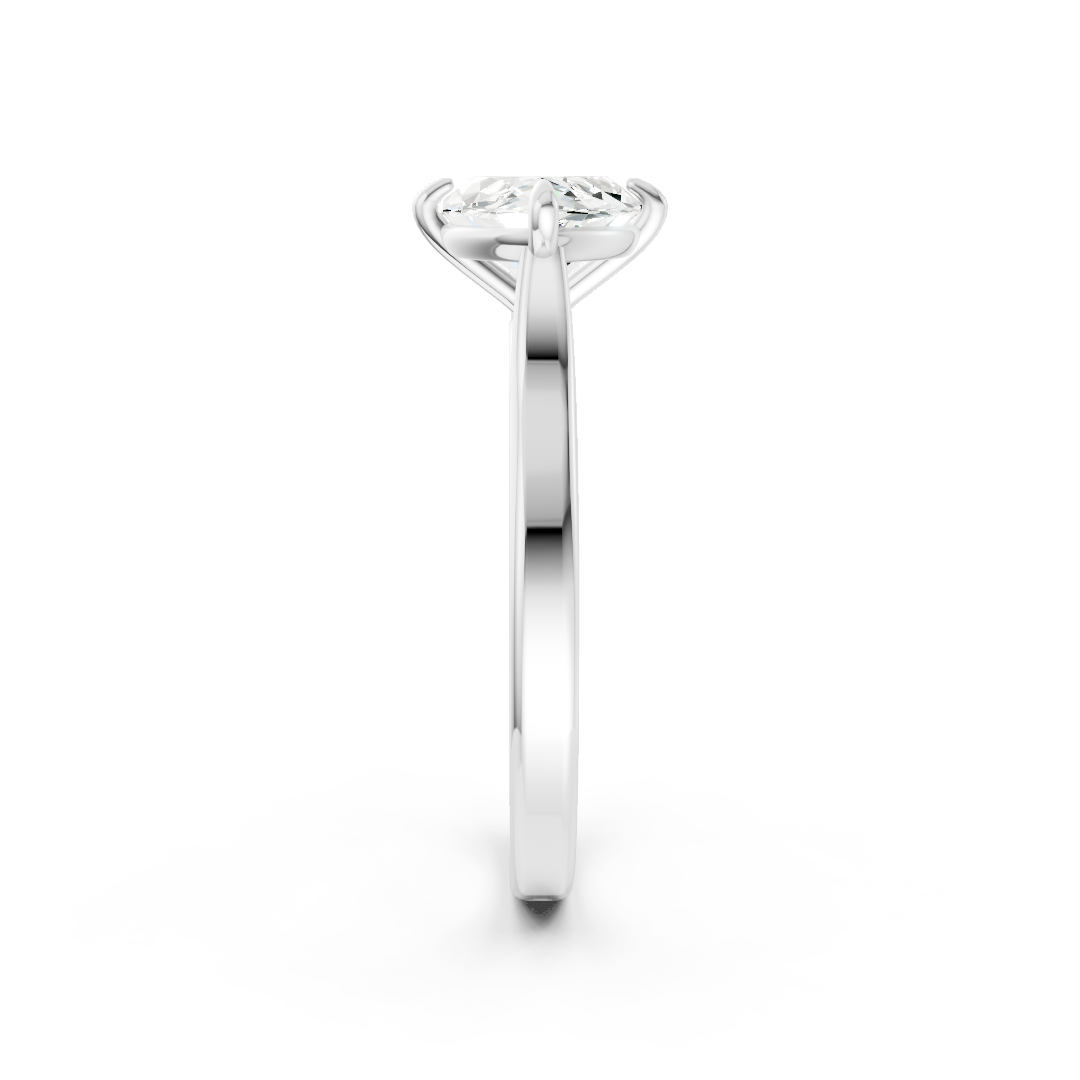 East West Marquise Solitaire Ring