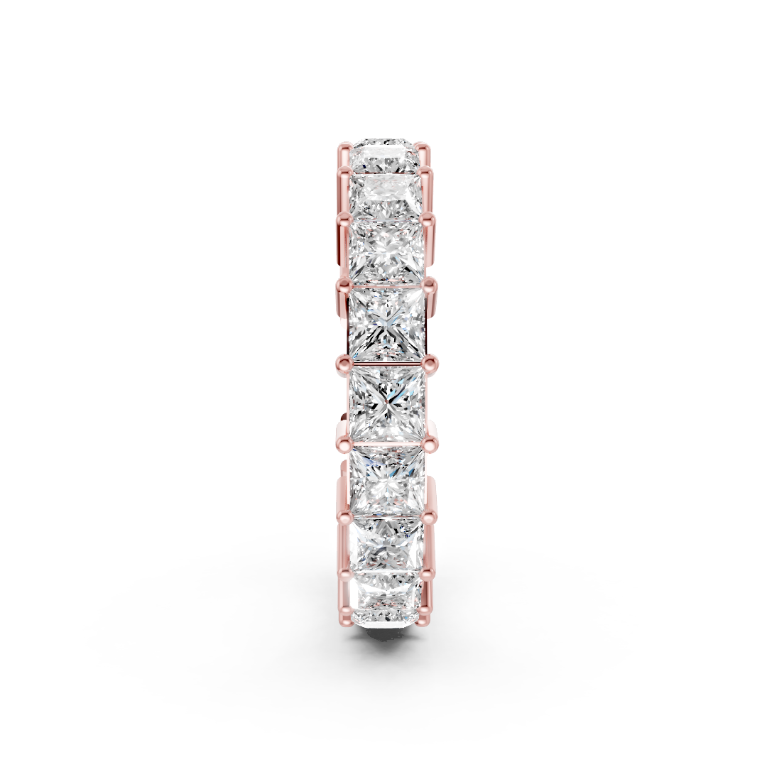 Princess Diamond Shared Prong Eternity Band