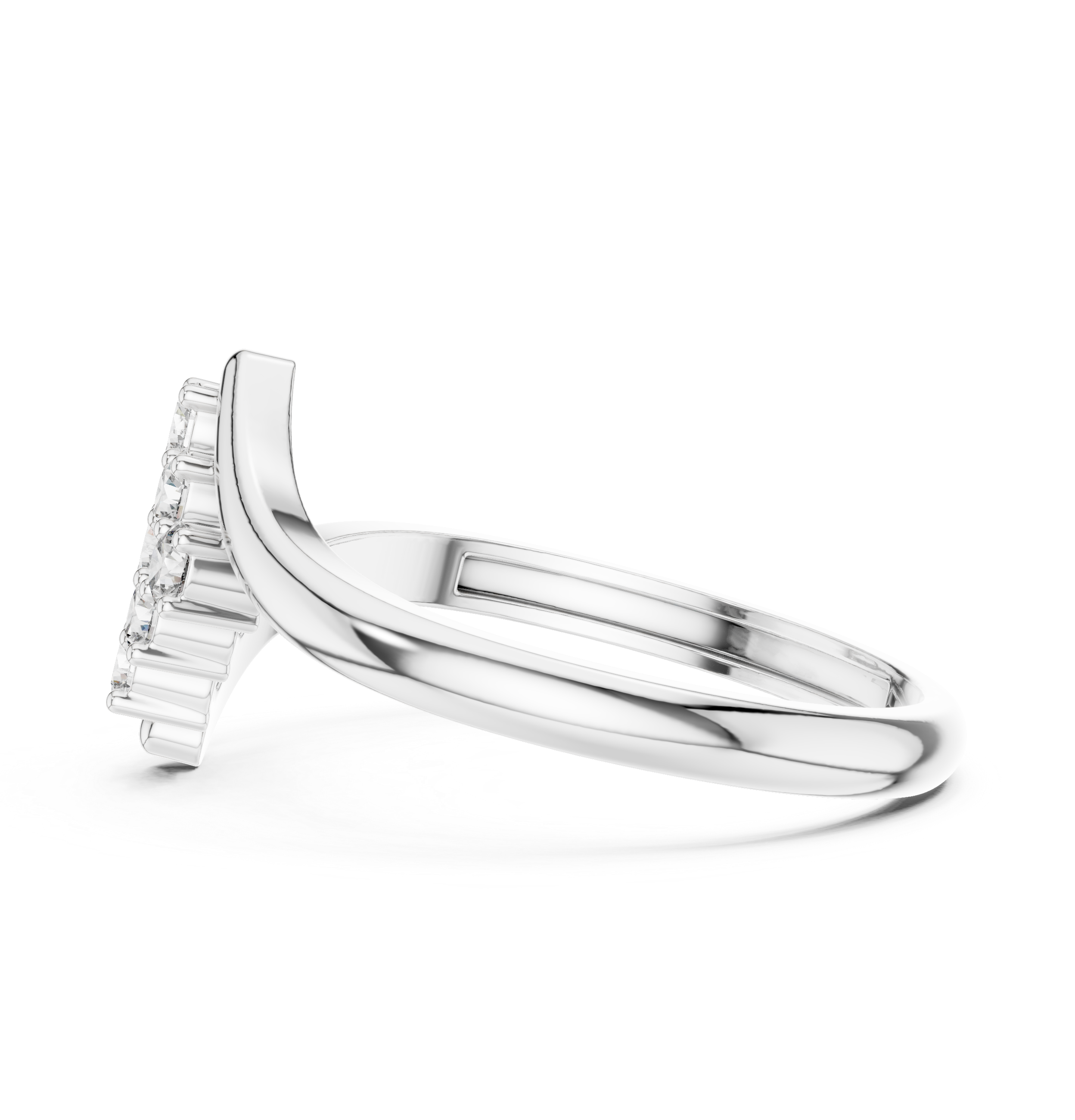 Round Diamond Flow Cluster Bypass Ring