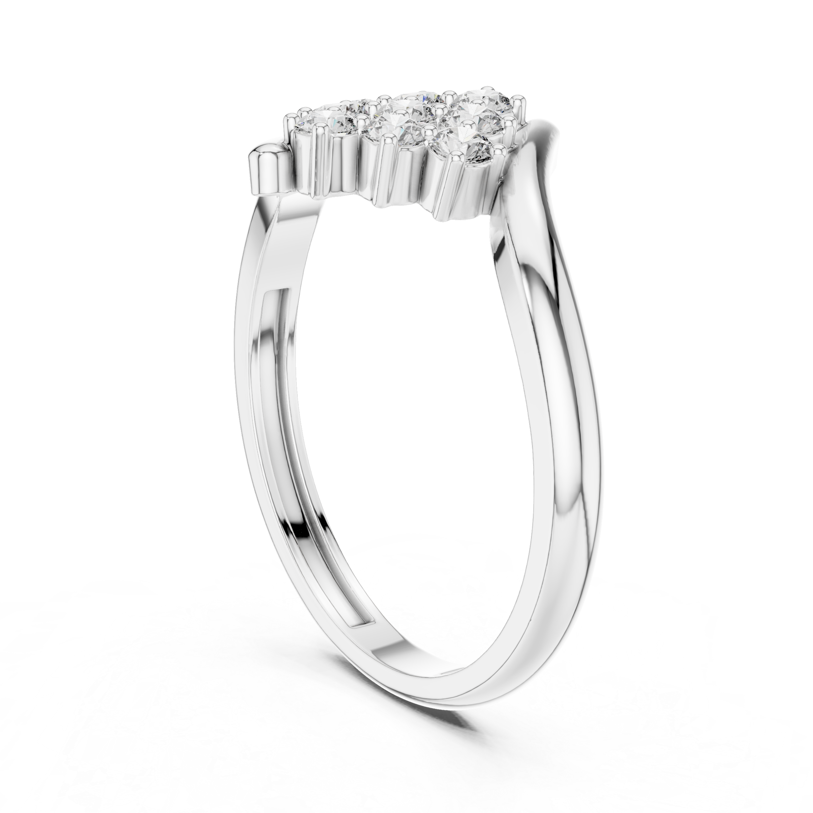 Round Diamond Flow Cluster Bypass Ring