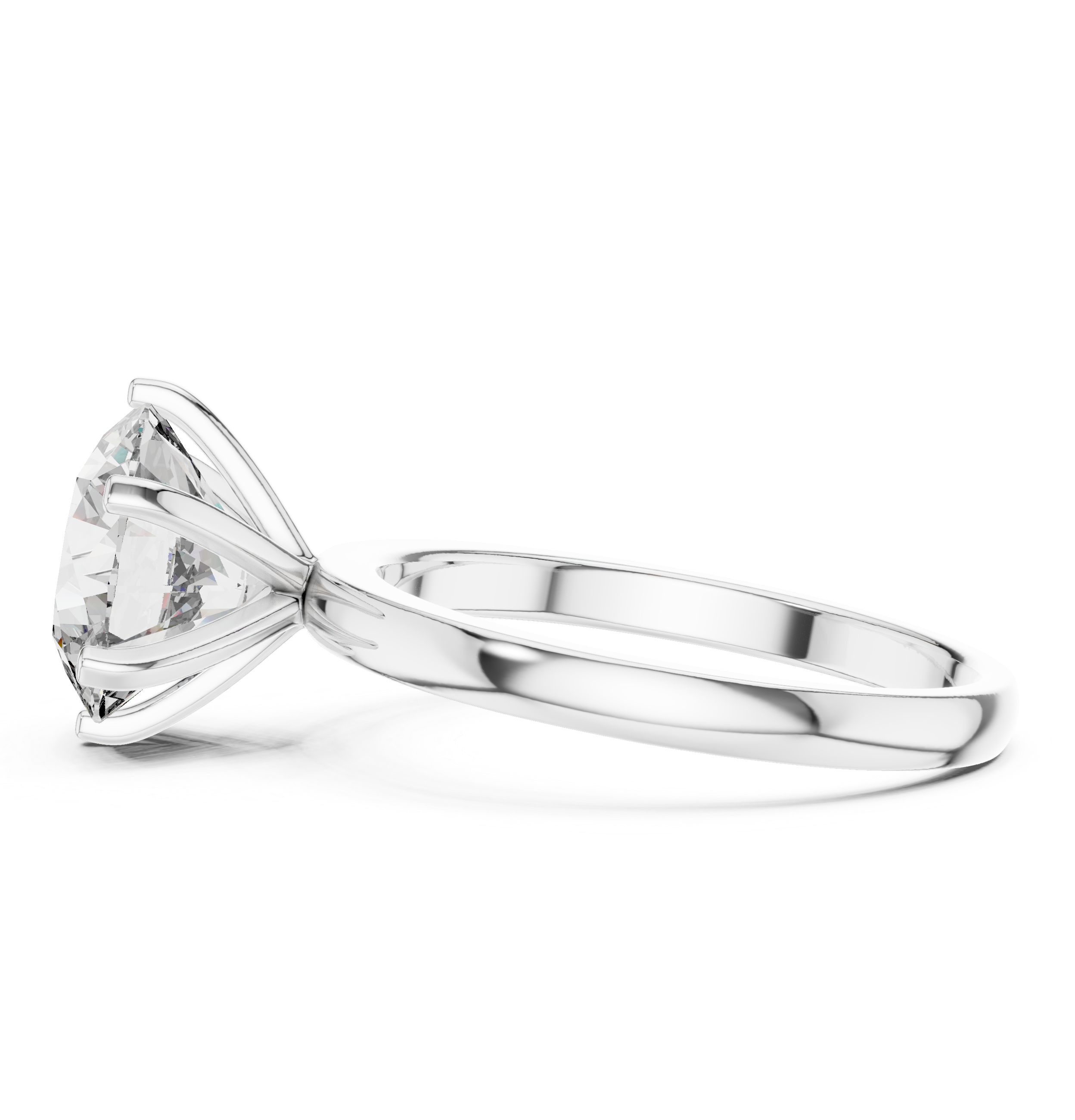 Classic 6-Prong Round Diamond Solitaire Ring