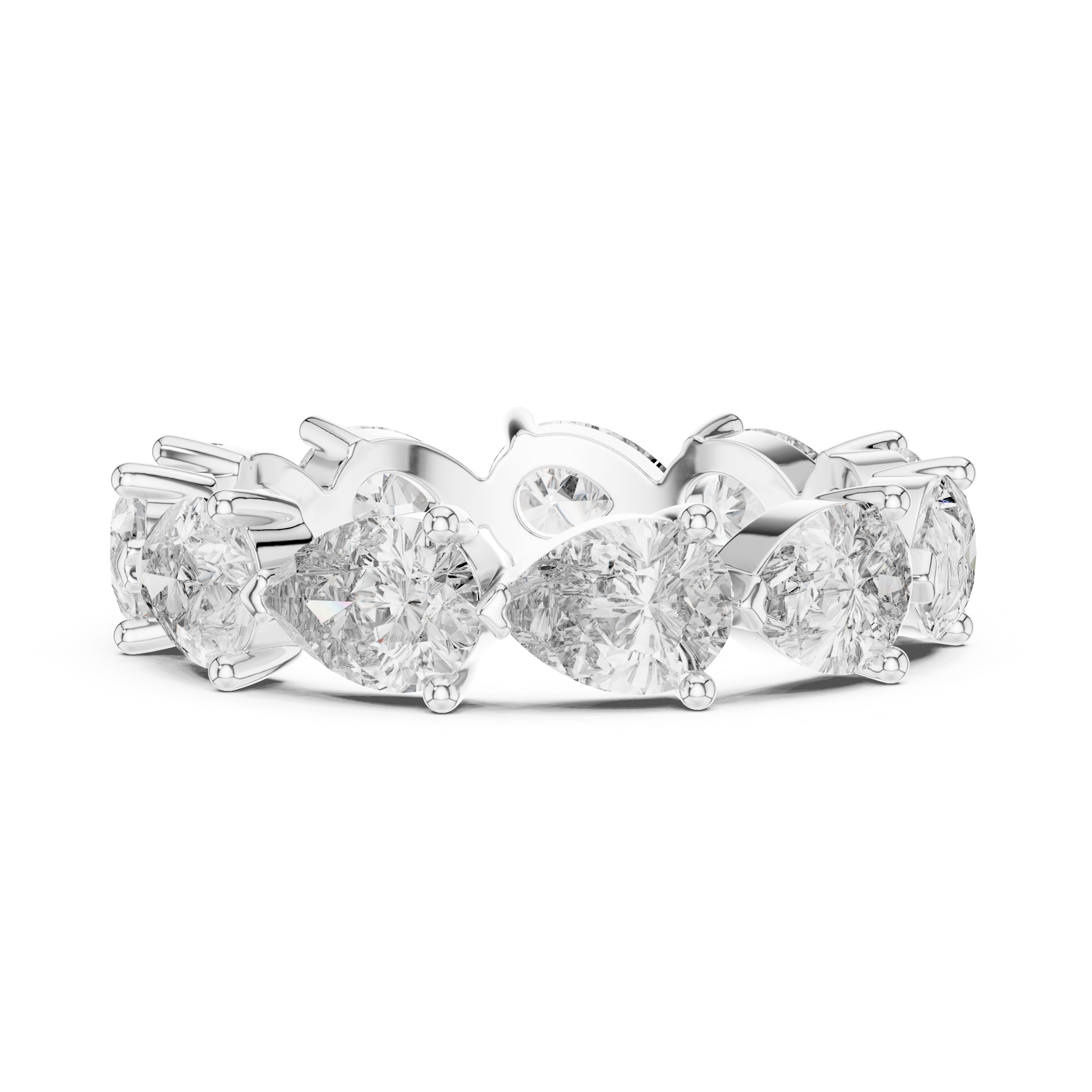 East-West Pear Diamond Eternity Band