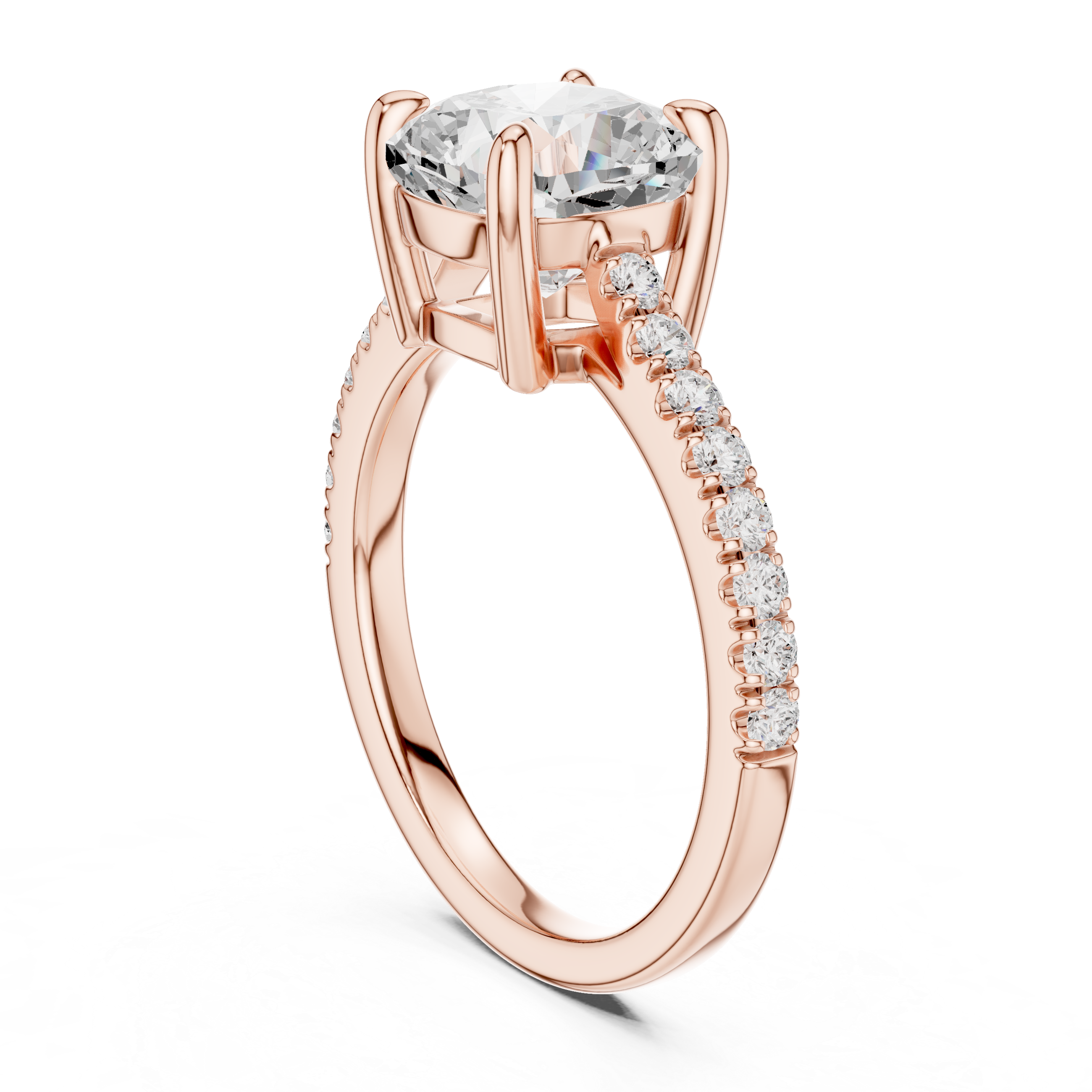 Cushion Cut Lab Grown Diamond Engagement Ring