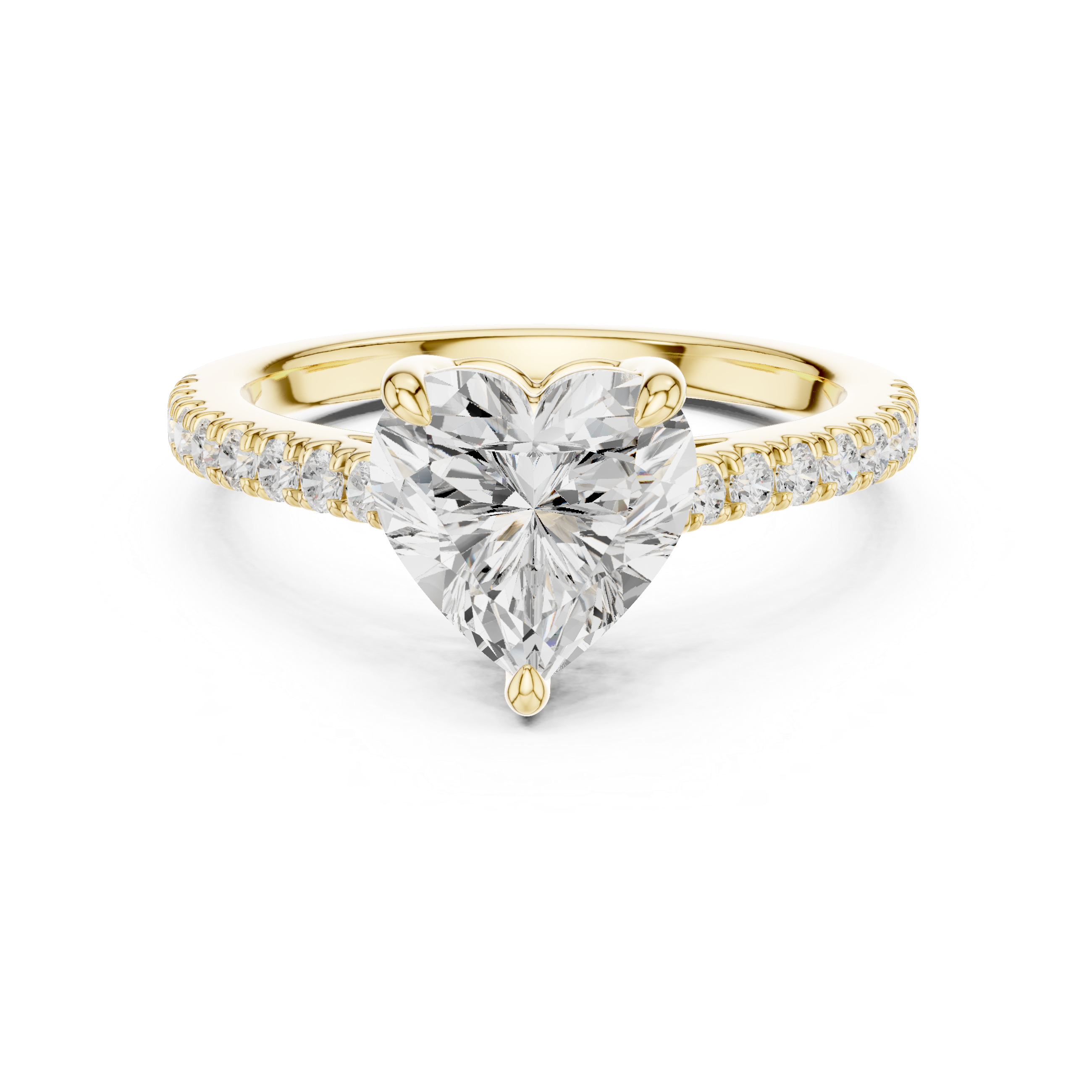 Heart Cut Lab Grown Diamond Engagement Ring