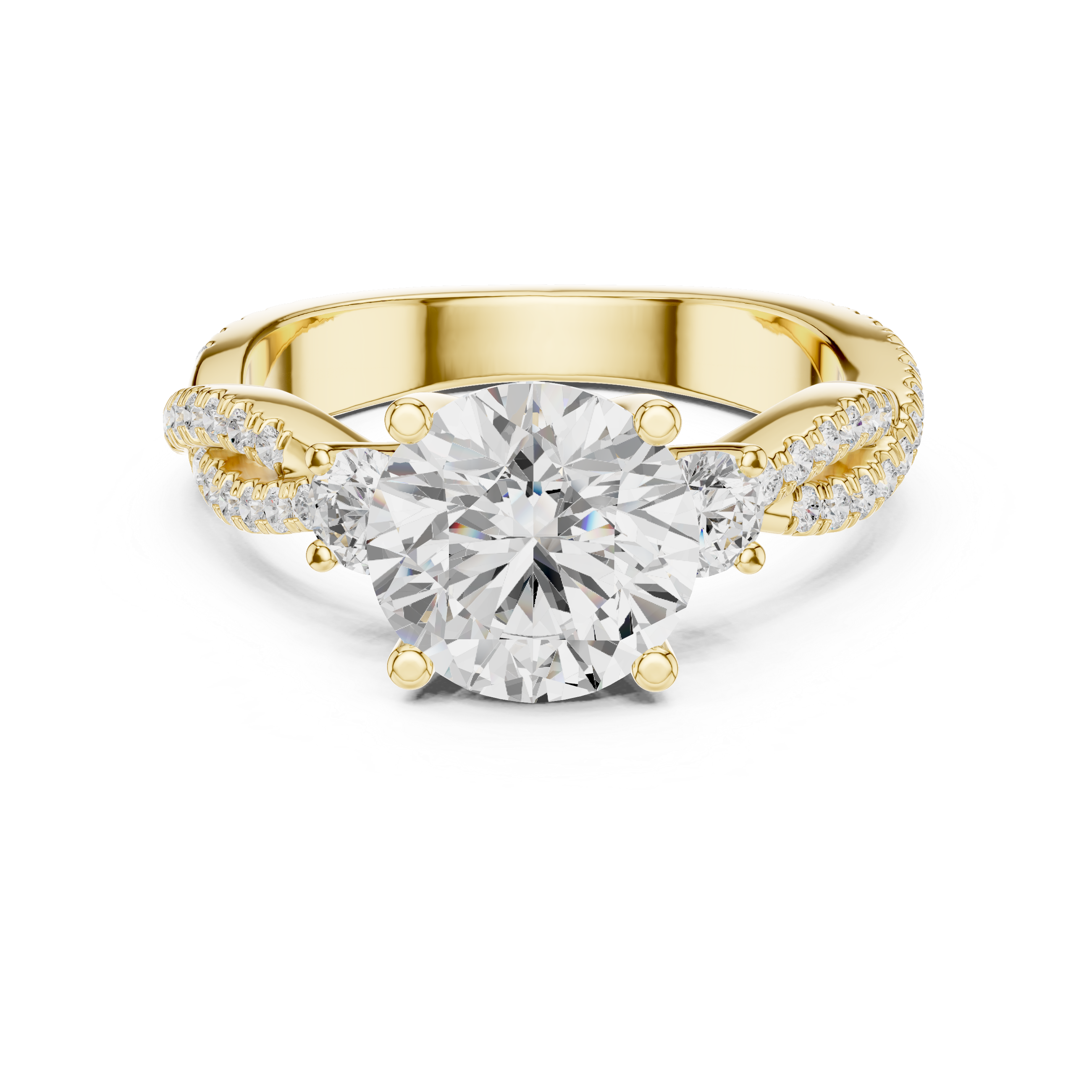 Trio Round & Round Twisted Ring