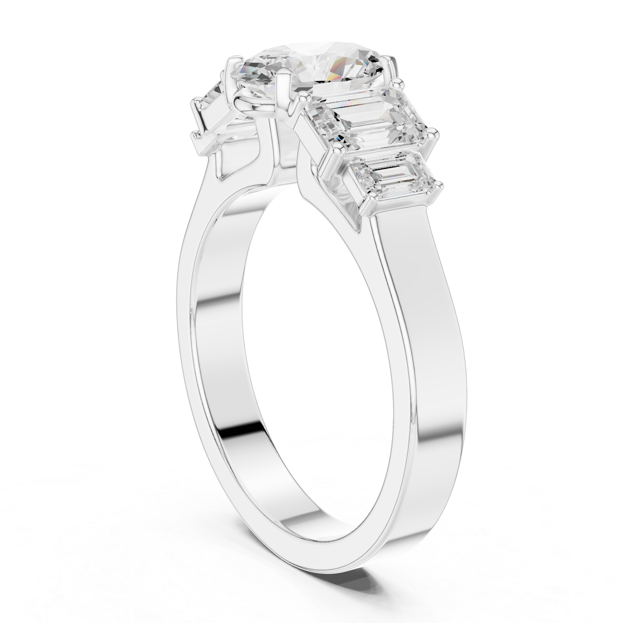 Oval Diamond Five-Stone Engagement Ring