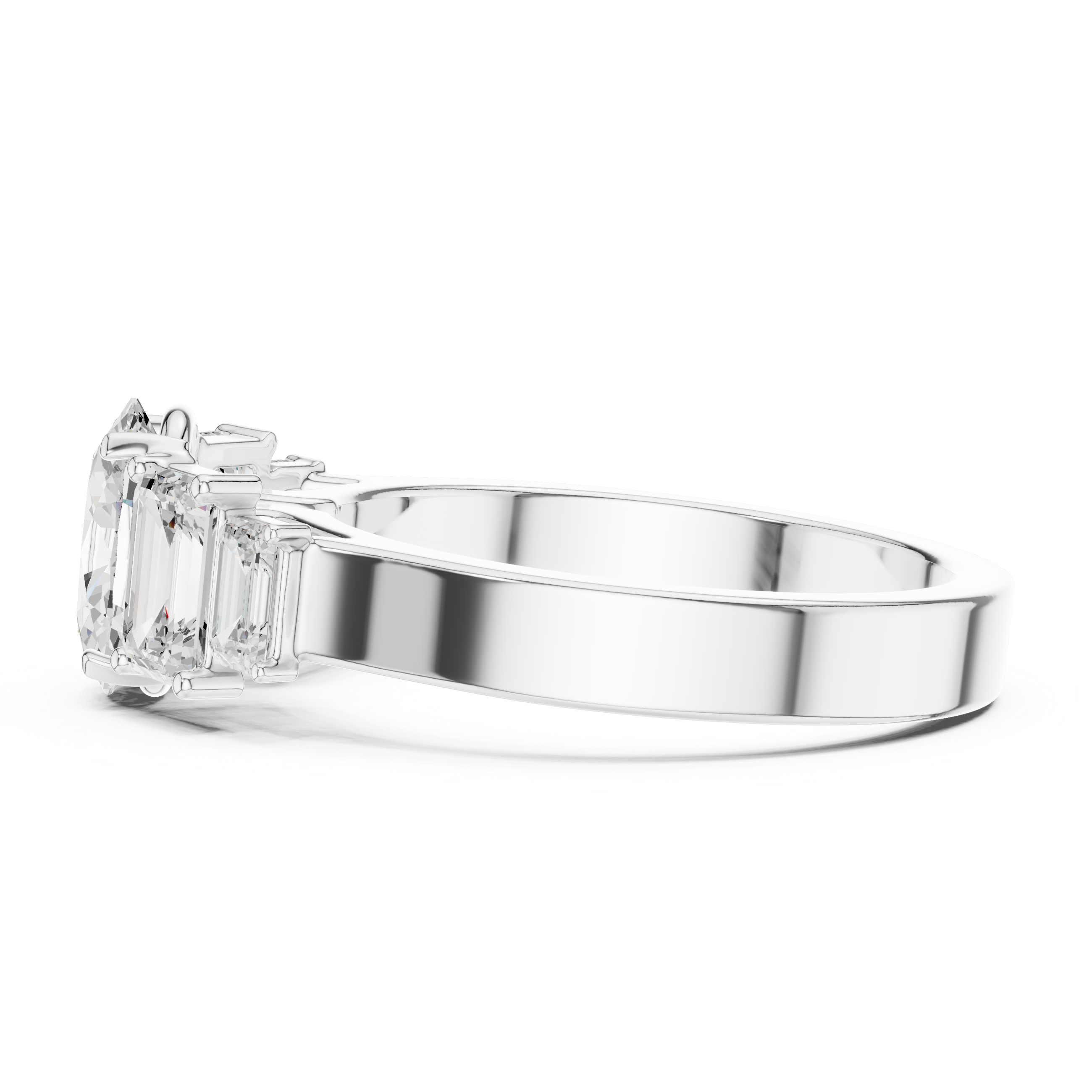 Oval Diamond Five-Stone Engagement Ring
