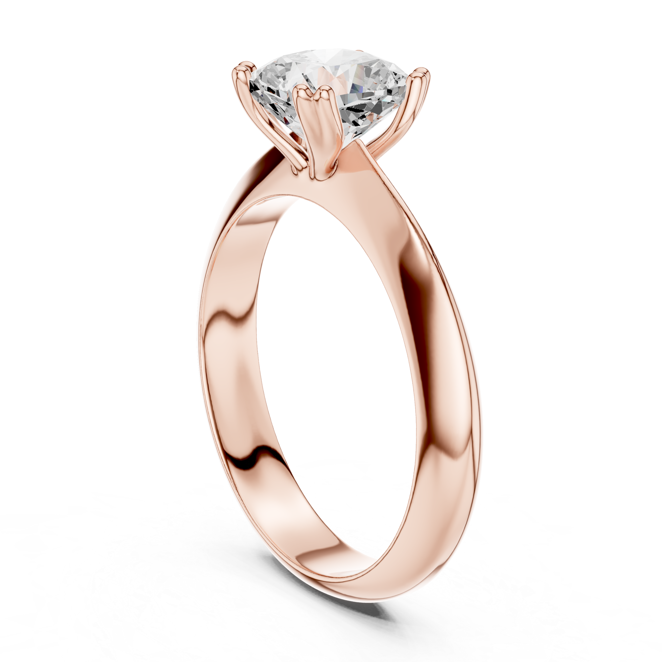 Cushion Knife Edge Solitaire Lab Grown Diamond Promise Ring