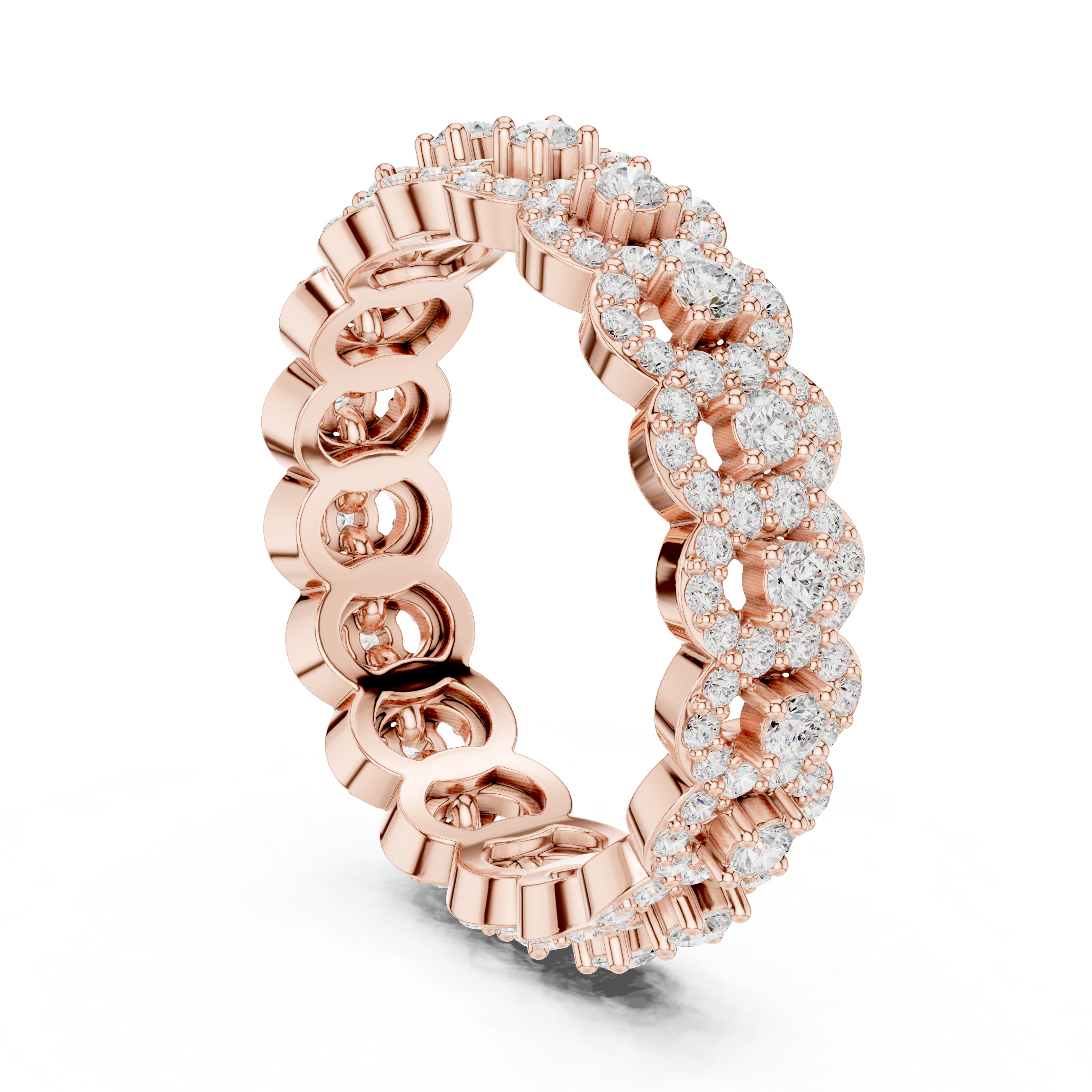 Round Brilliant Diamond Promise Band