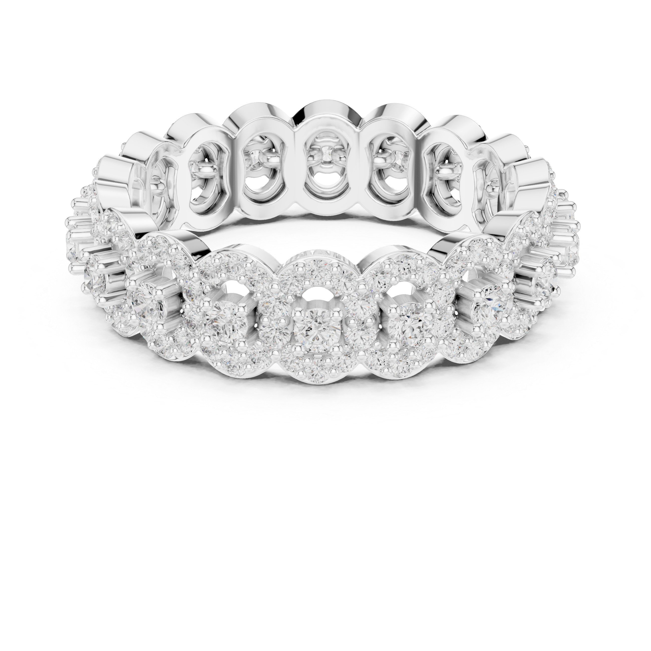 Round Brilliant Diamond Promise Band