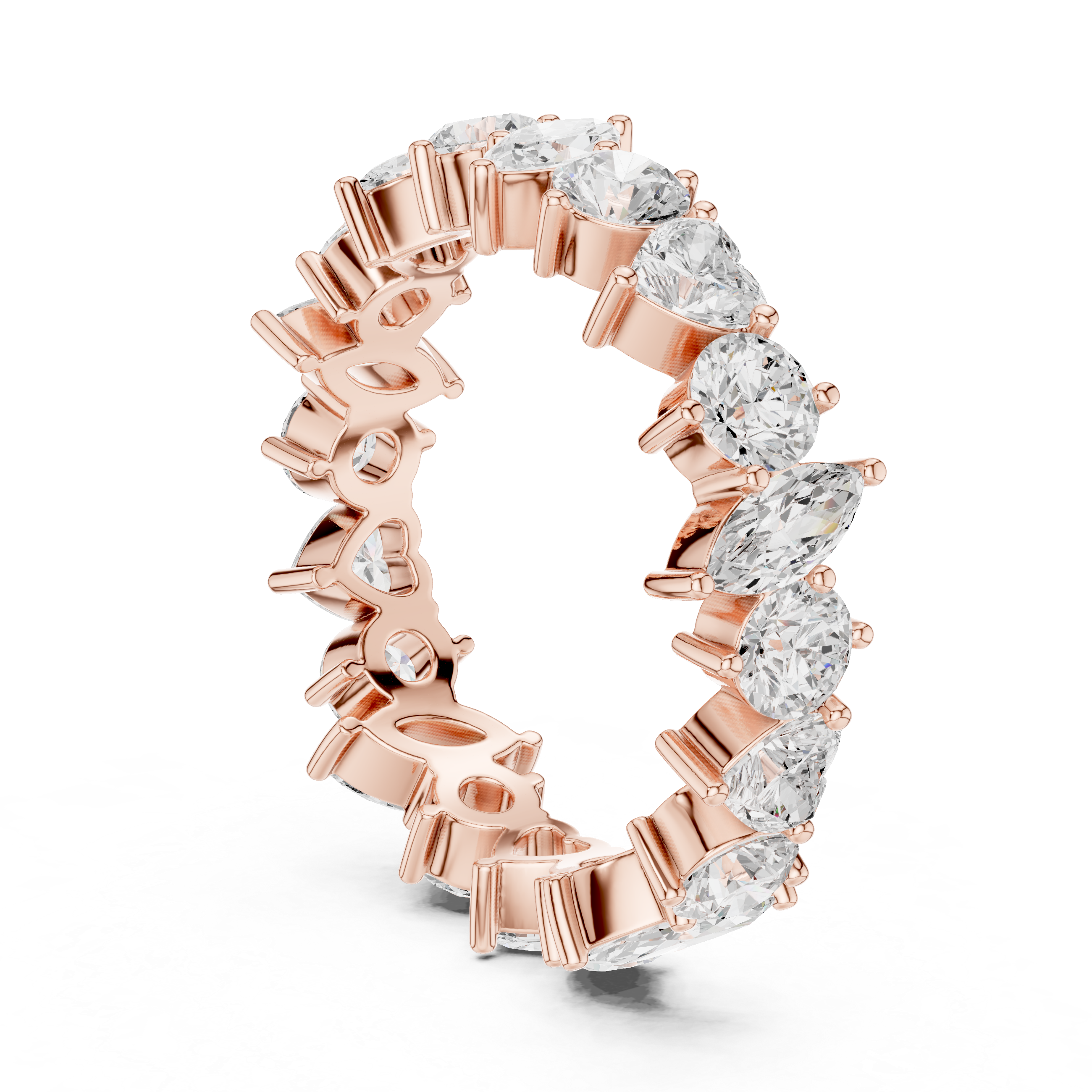 Multi Shape Lab Grown Diamond Eternity Band