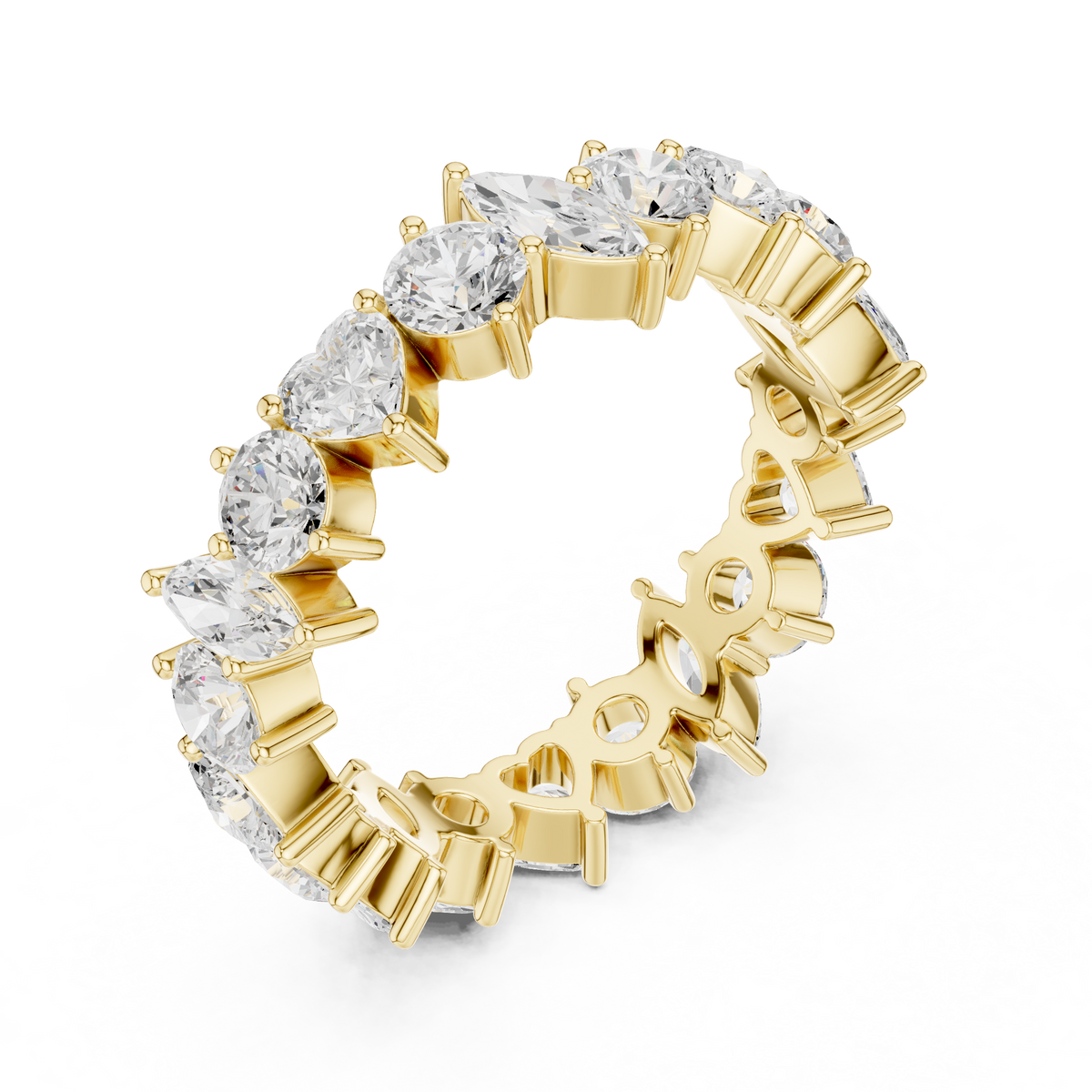 Multi Shape Lab Grown Diamond Eternity Band