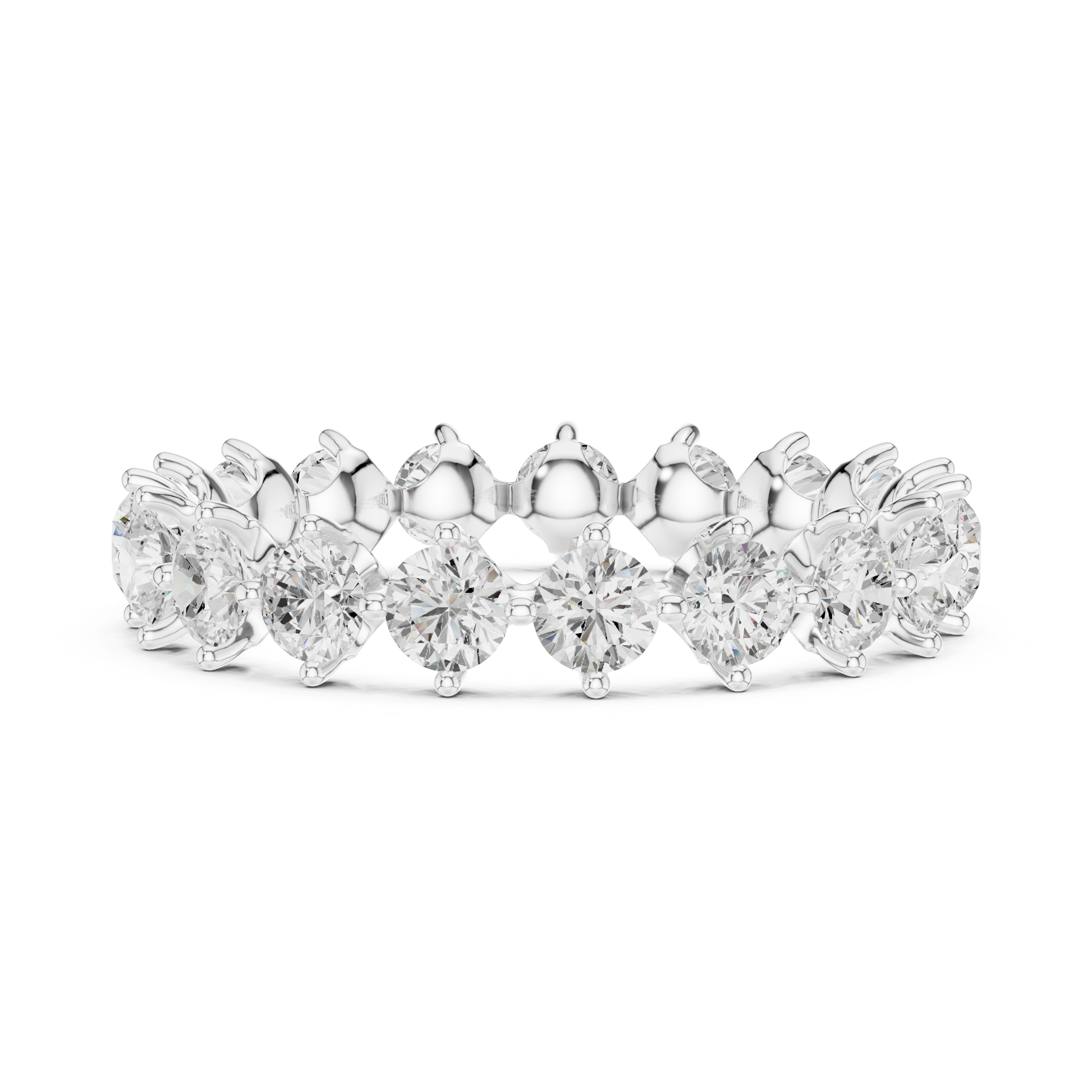Round Brilliant Diamond Eternity Band