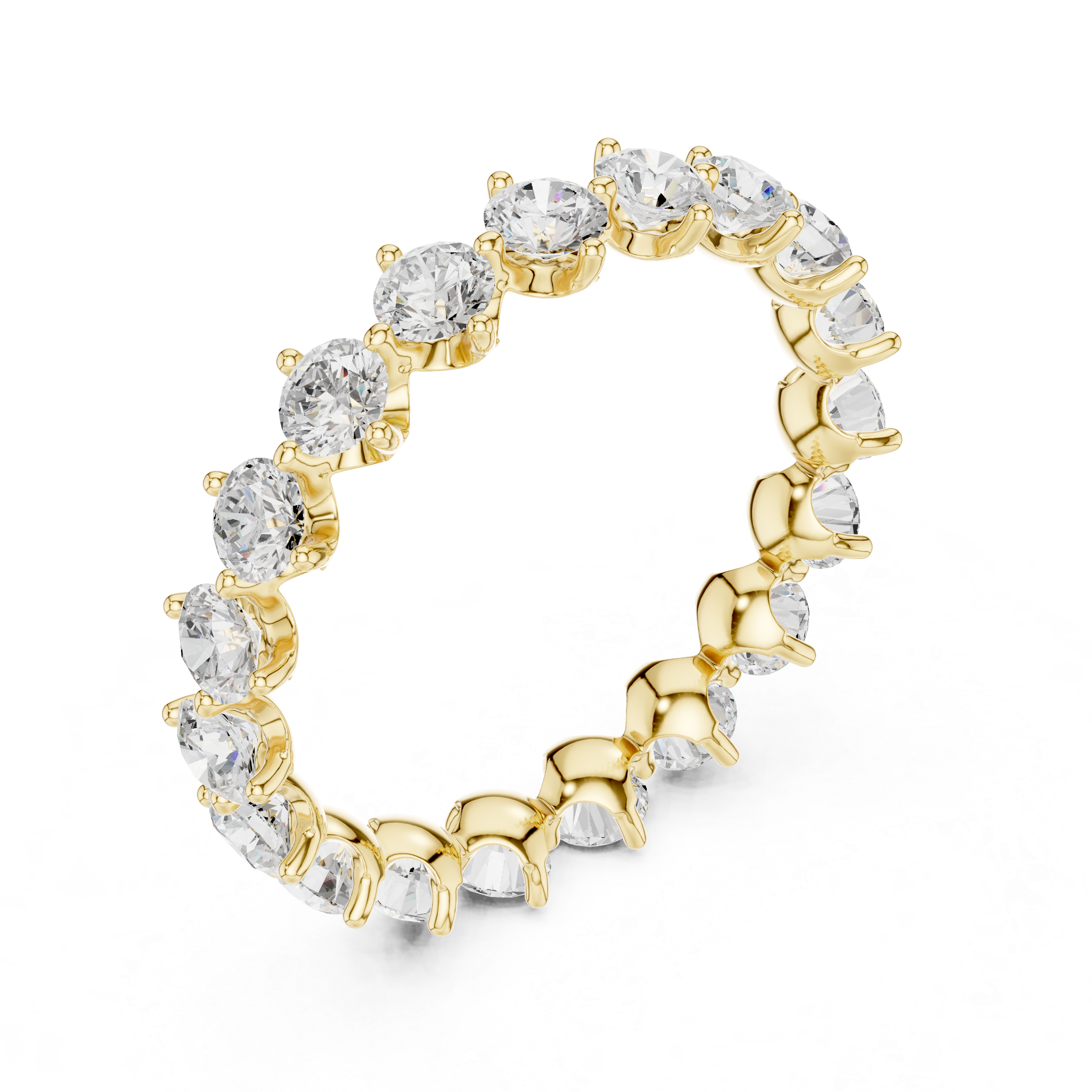 Round Brilliant Diamond Eternity Band
