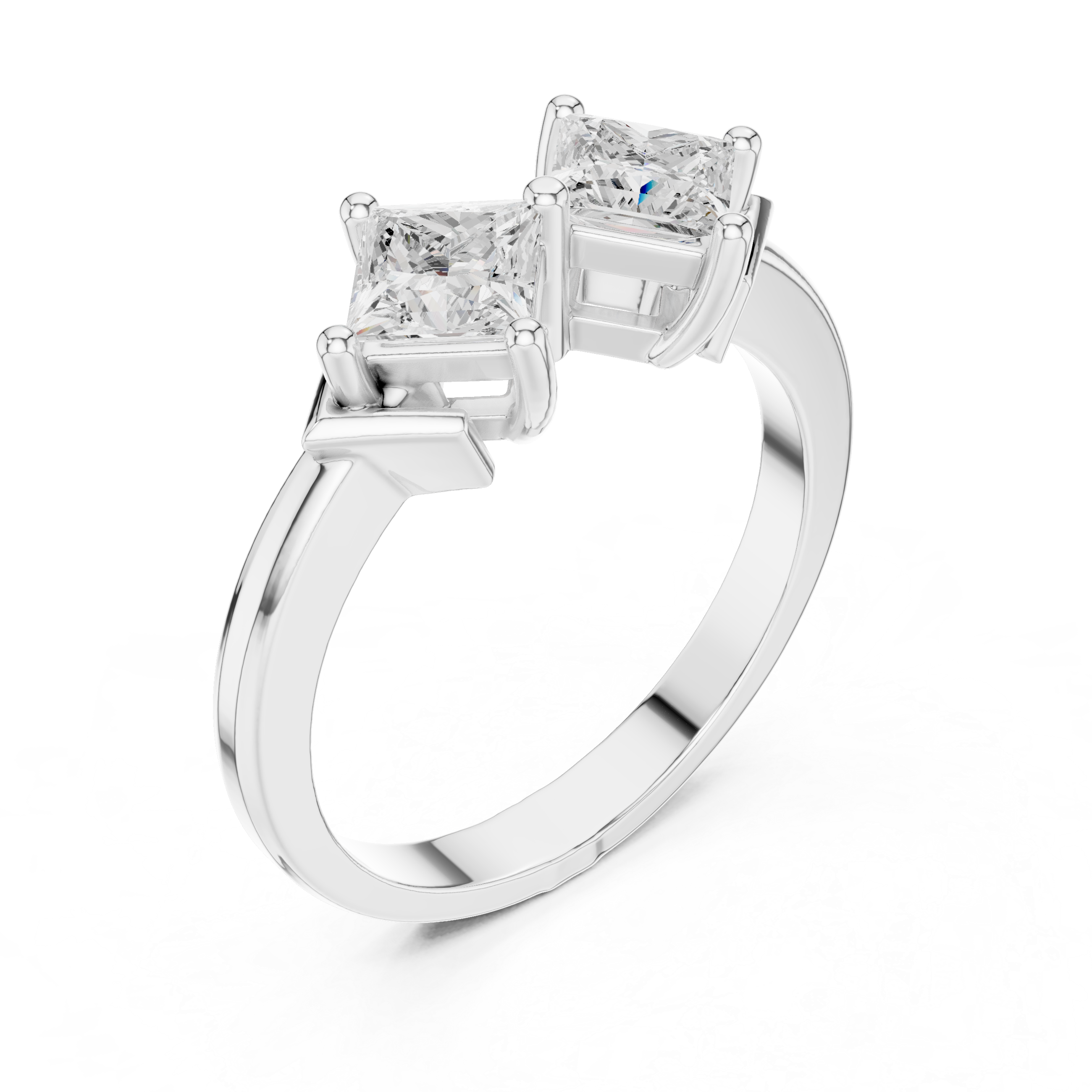 Kite Set Double Princess Diamond You And Me Ring