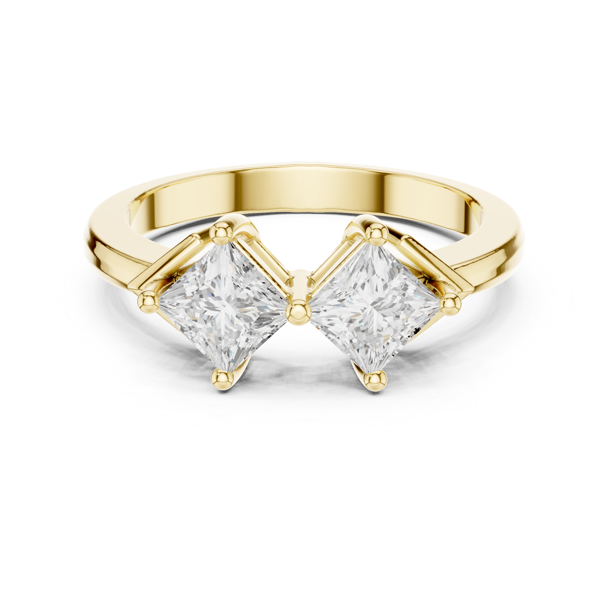 Kite Set Double Princess Diamond You And Me Ring