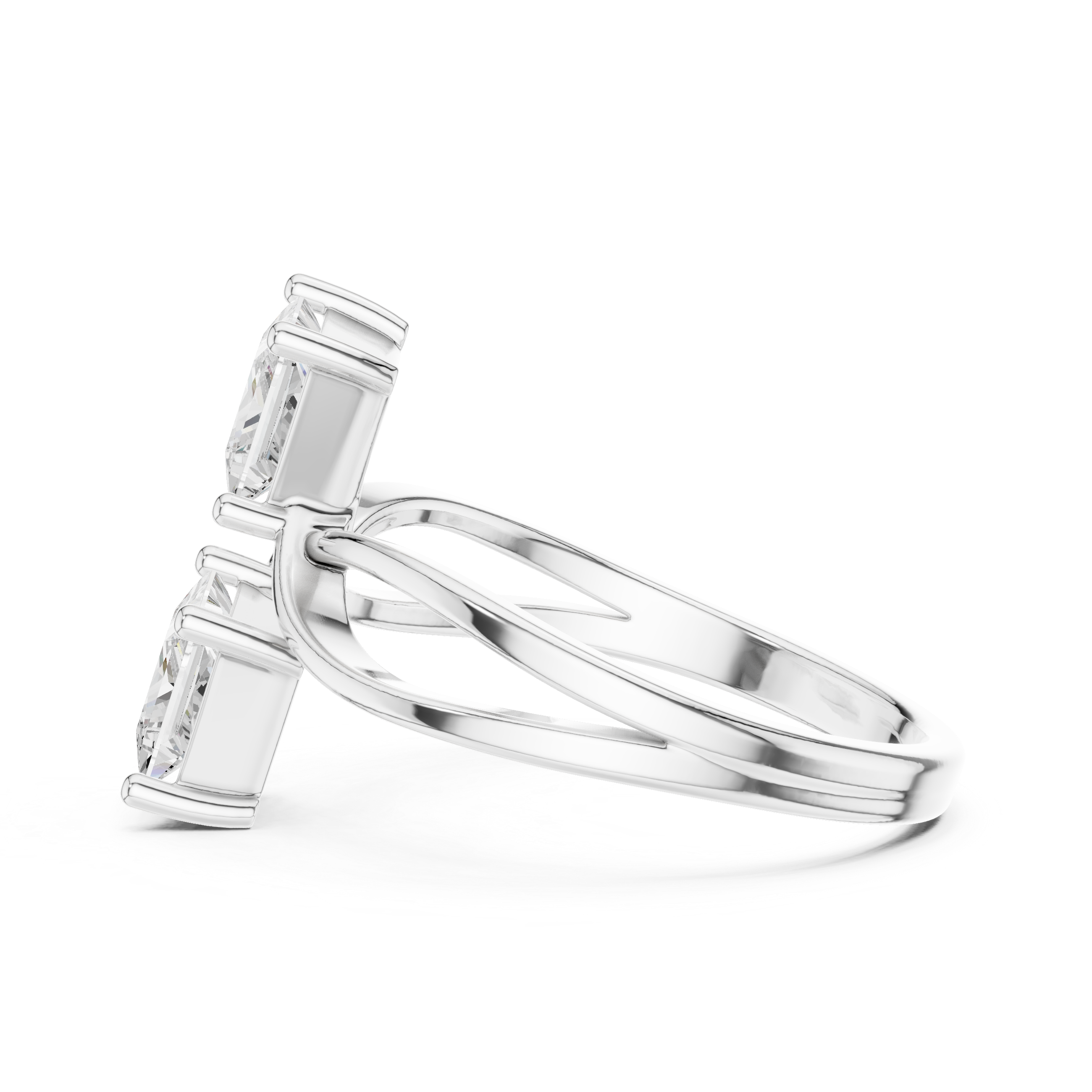 Princess Cut Two-Stone Engagement Ring