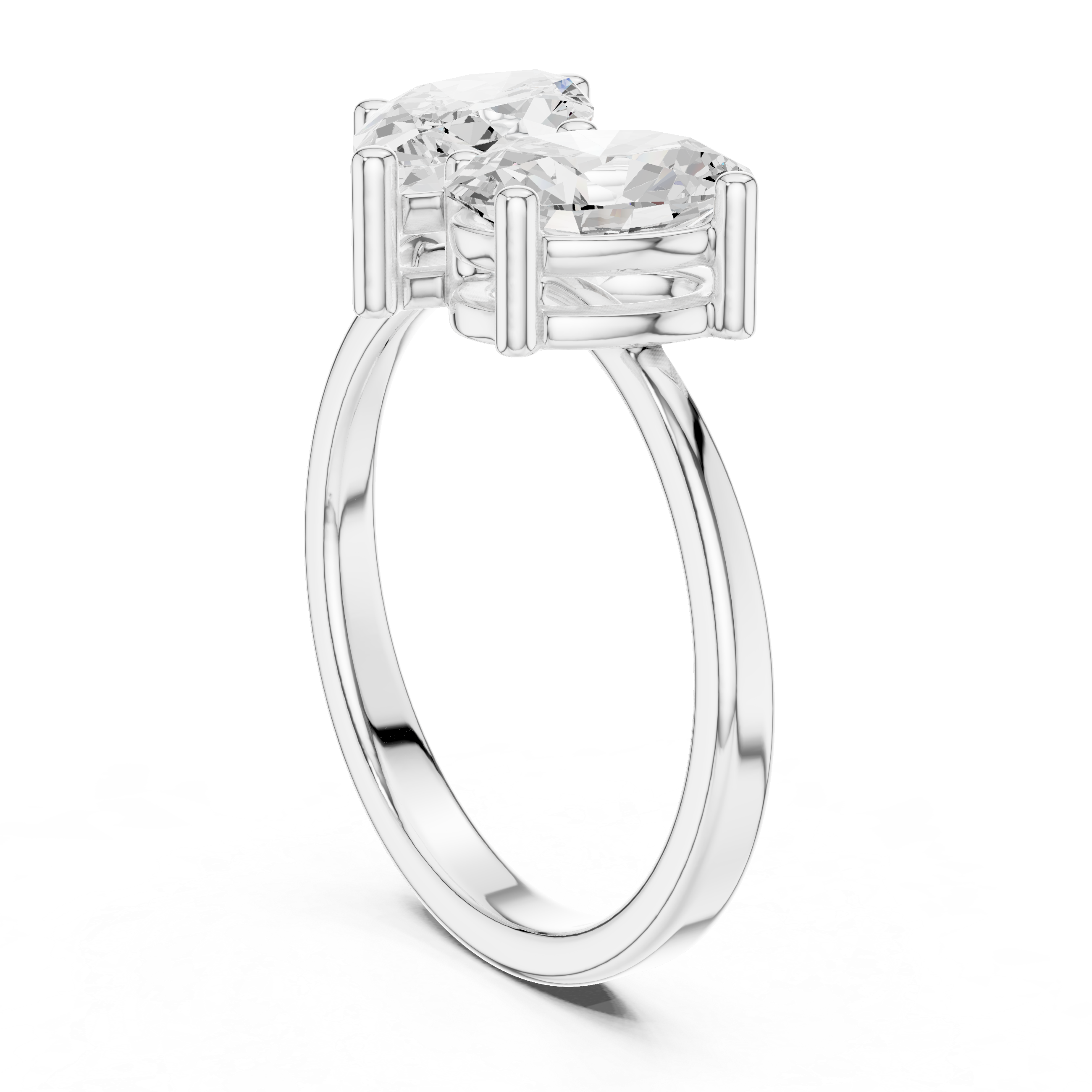Oval And Marquise Diamond Engagement Ring