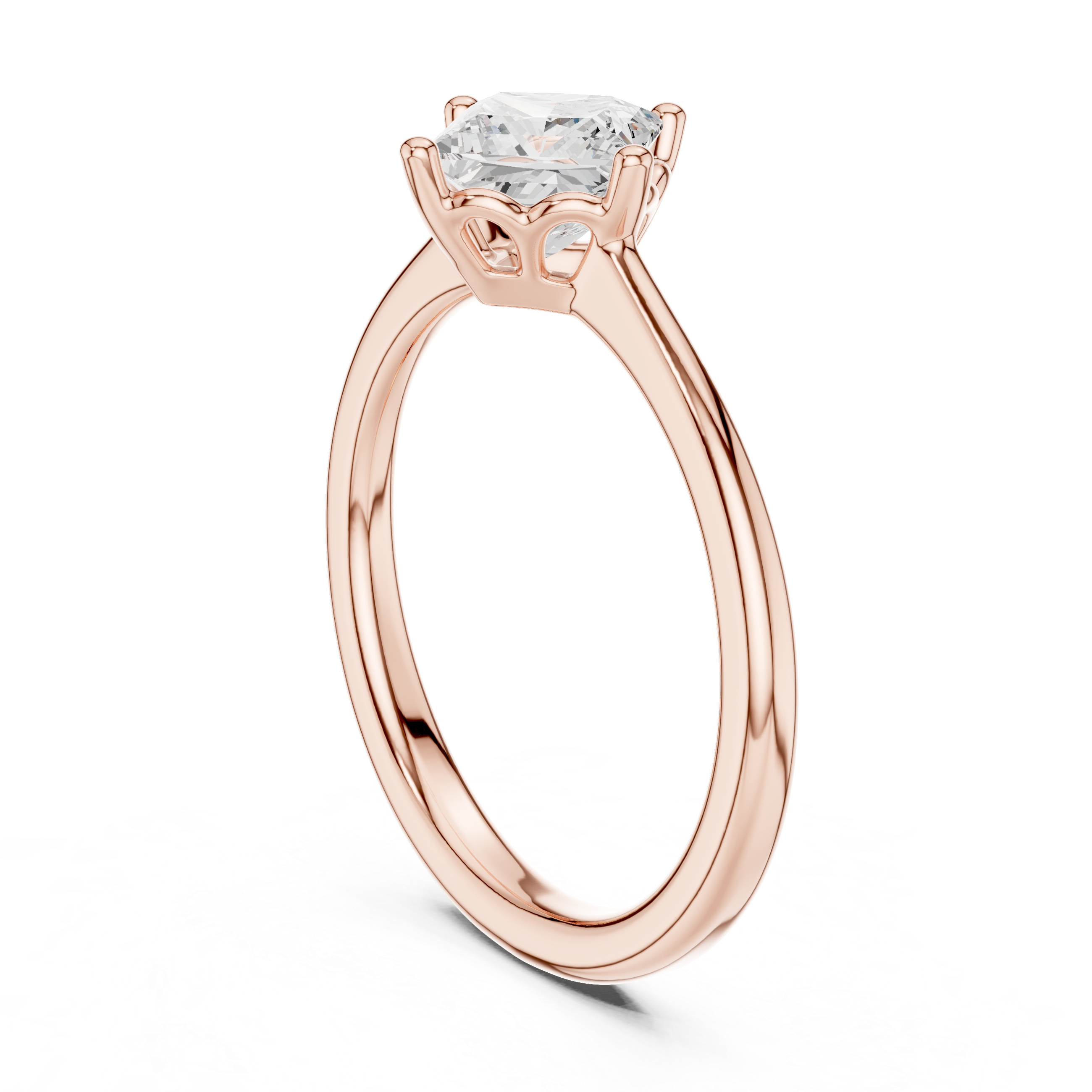 Princess Cut Lab Grown Diamond Solitaire Anniversary Ring