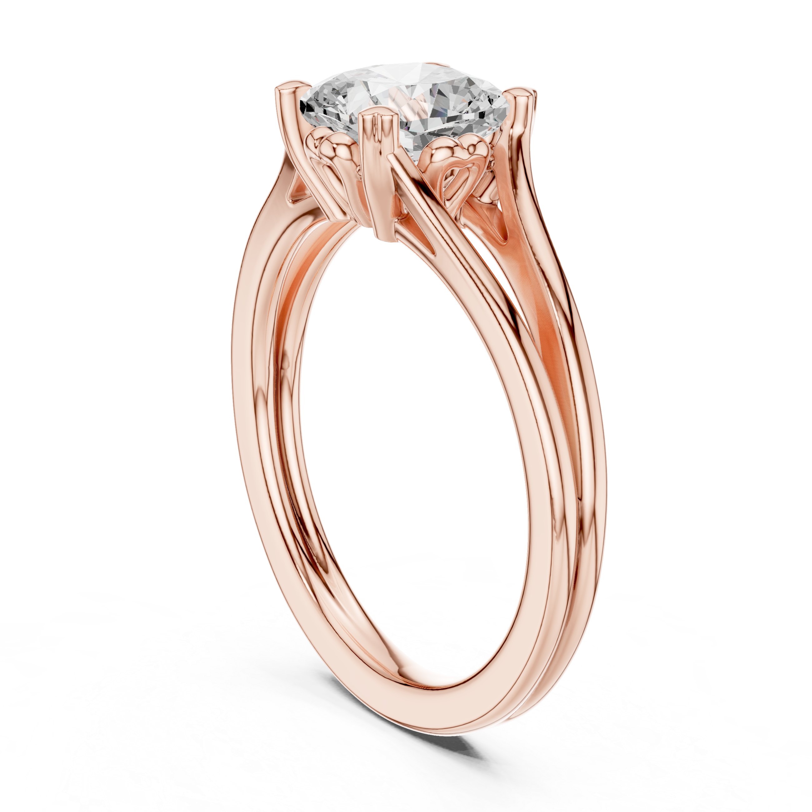 Cushion Cut Lab Diamond Solitaire Ring