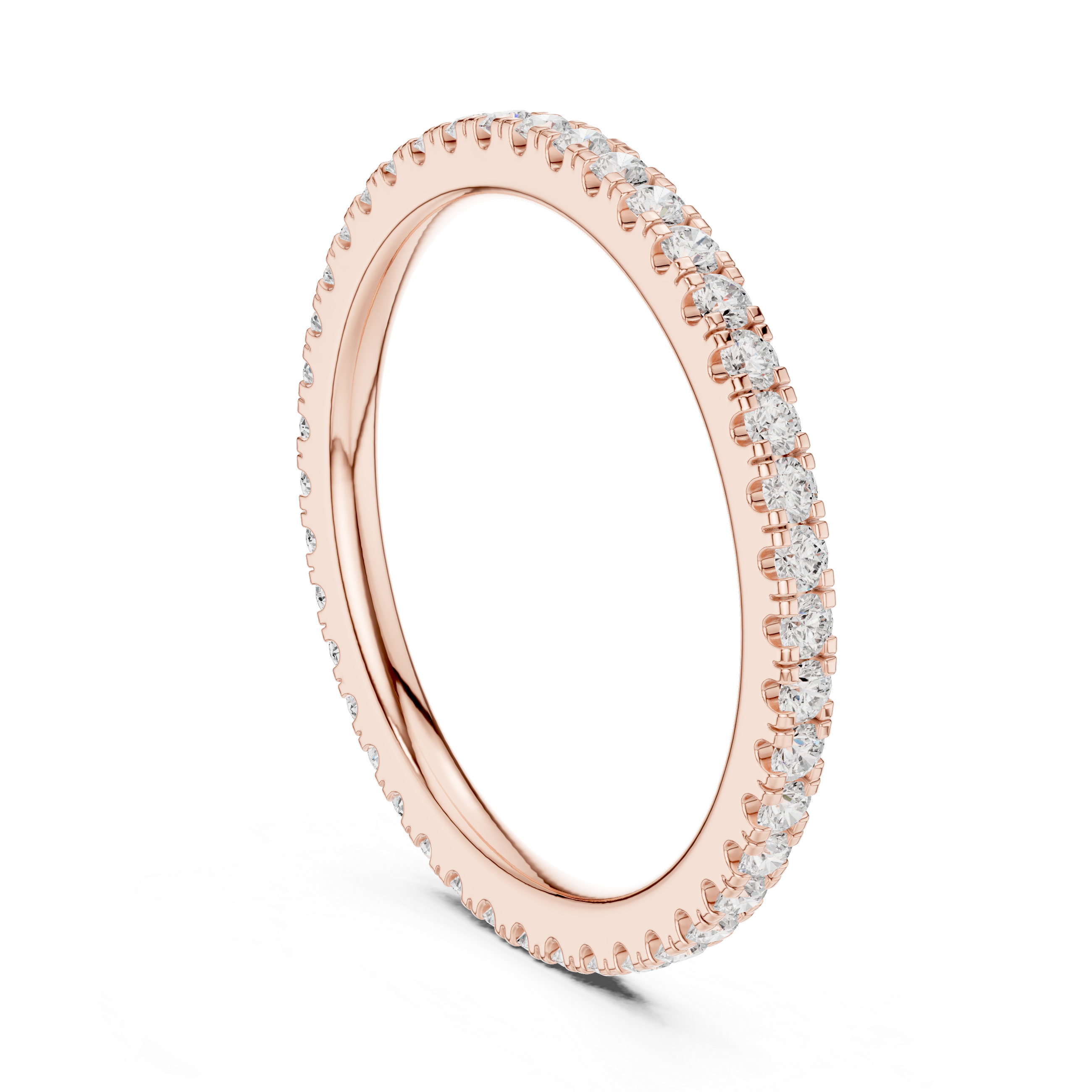 Round Brilliant Diamond Full Eternity Band