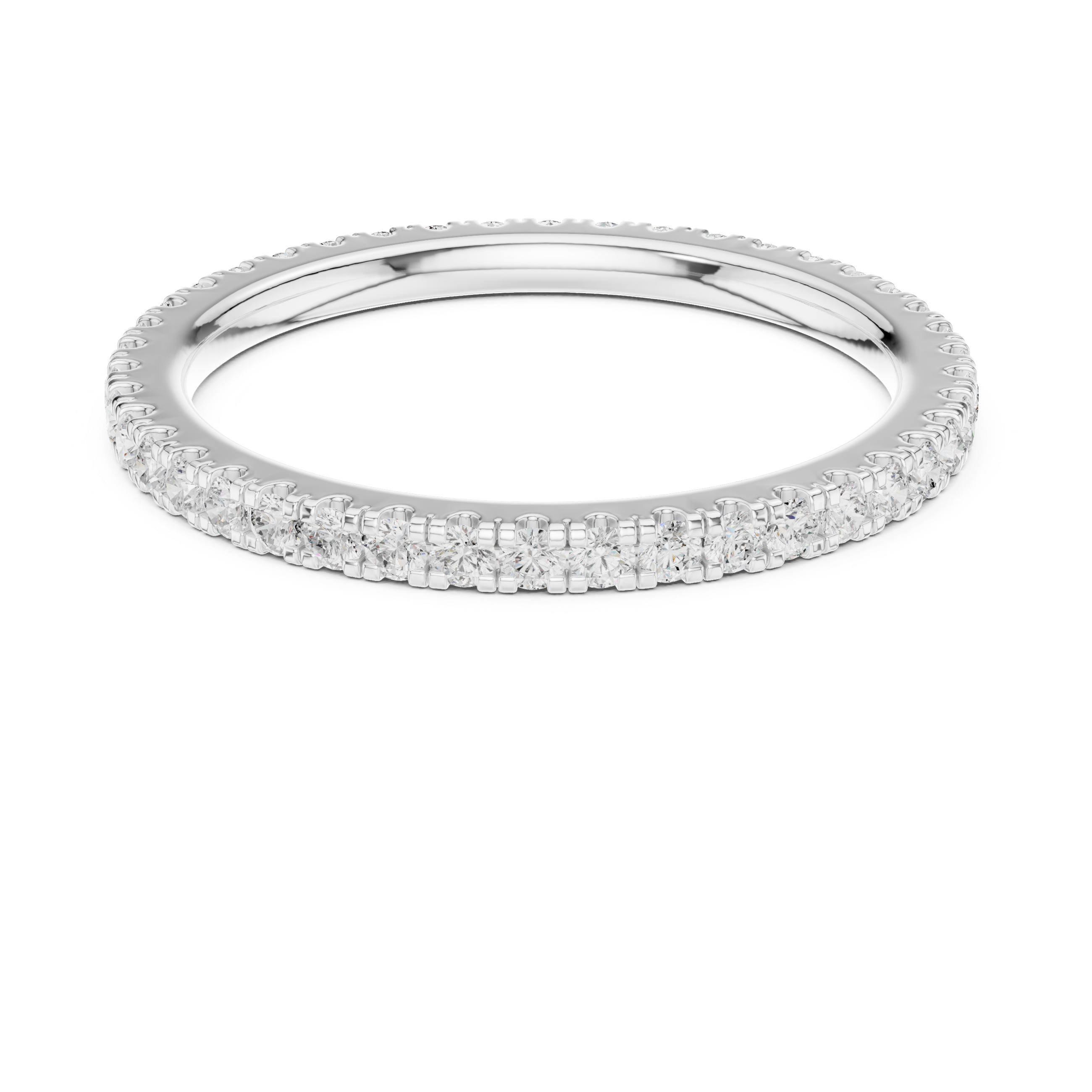 Round Brilliant Diamond Full Eternity Band