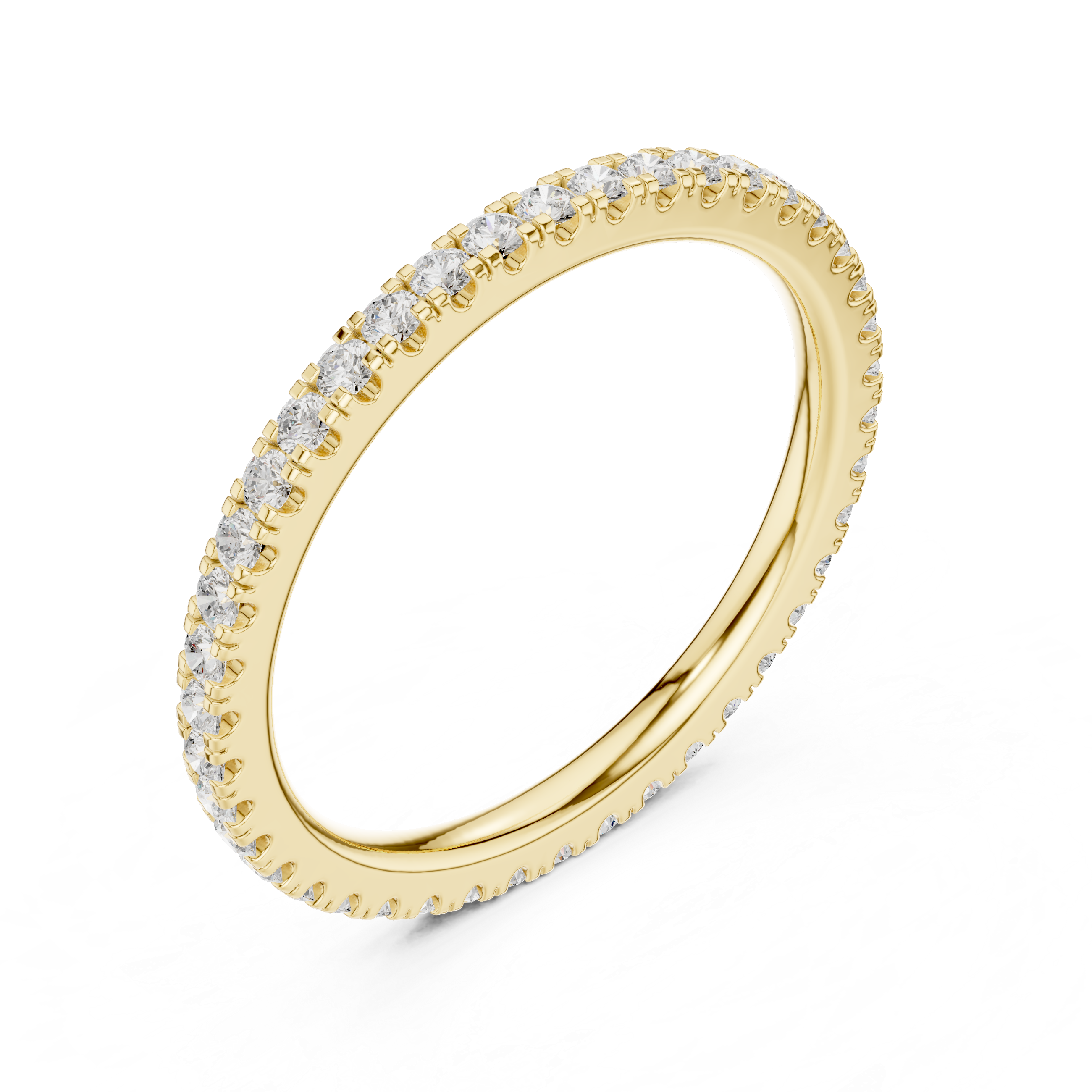Round Brilliant Diamond Full Eternity Band