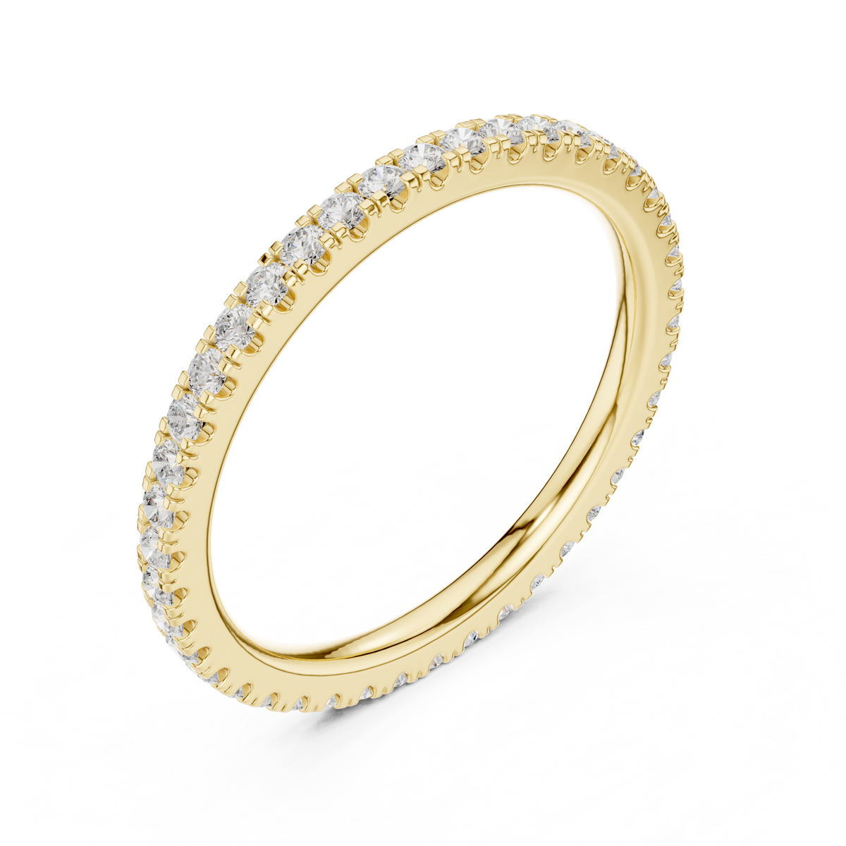 Round Brilliant Diamond Full Eternity Band