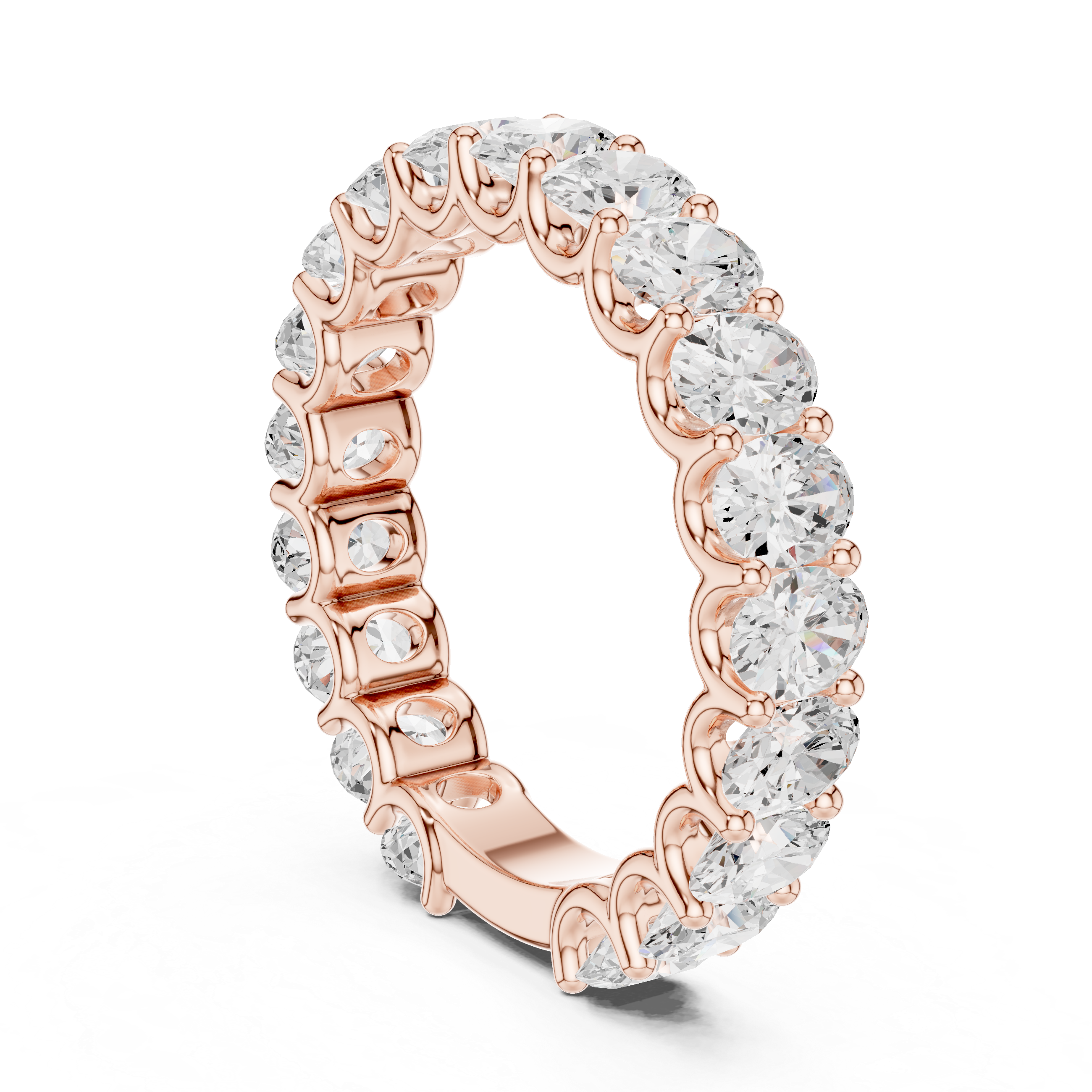 Oval Cut Lab Grown Diamond Full Eternity Band