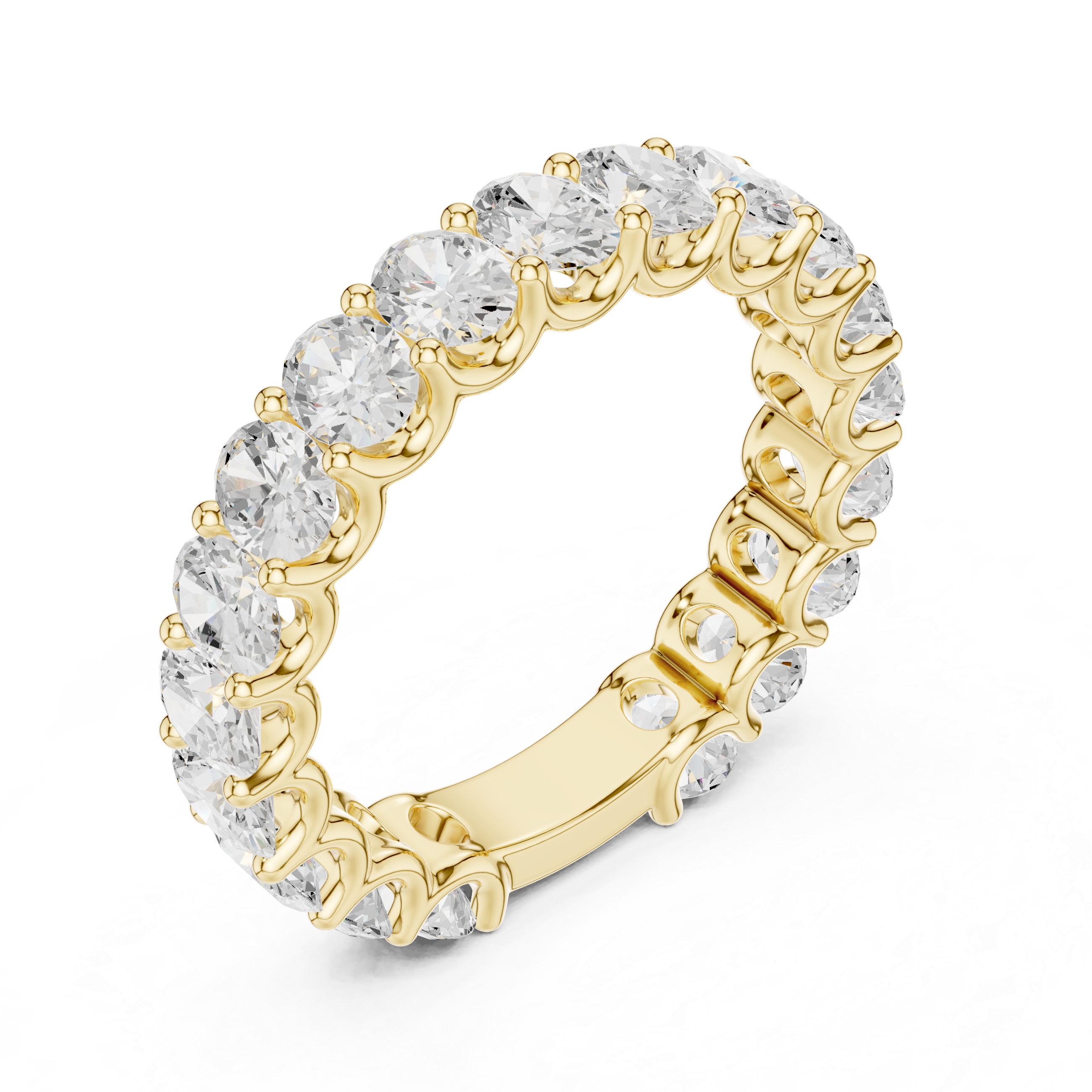 Oval Cut Lab Grown Diamond Full Eternity Band
