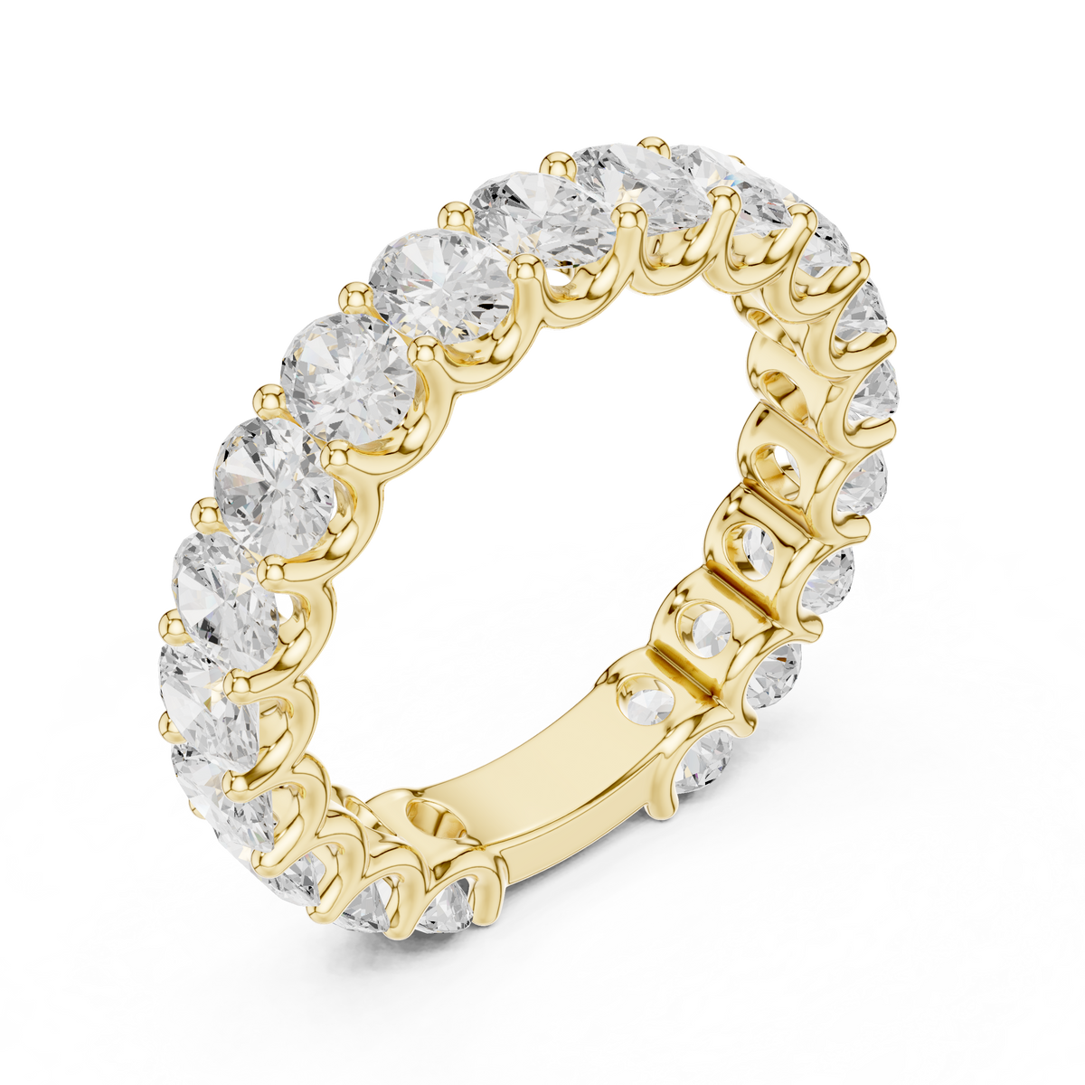 Oval Cut Lab Grown Diamond Full Eternity Band