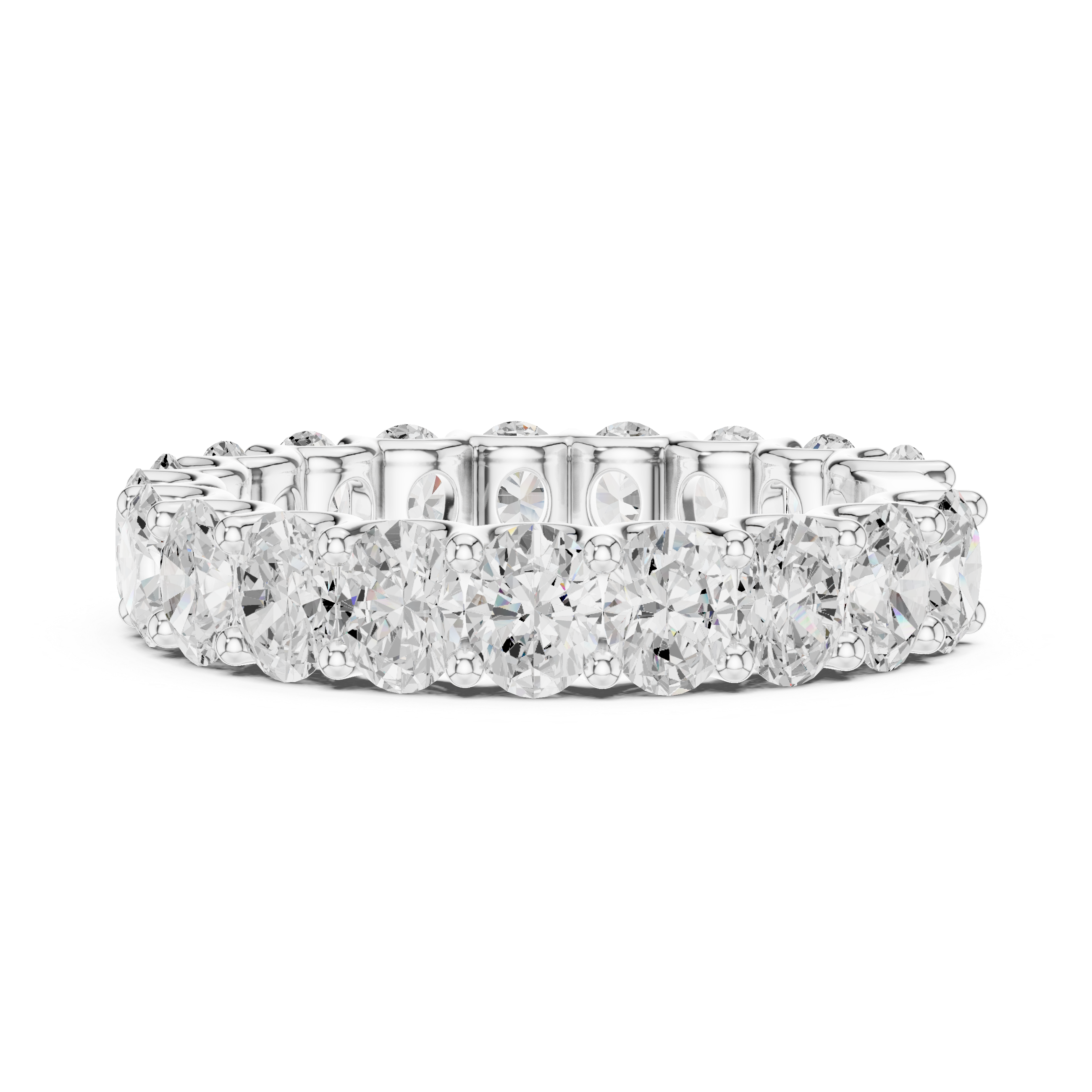 Oval Cut Lab Grown Diamond Full Eternity Band