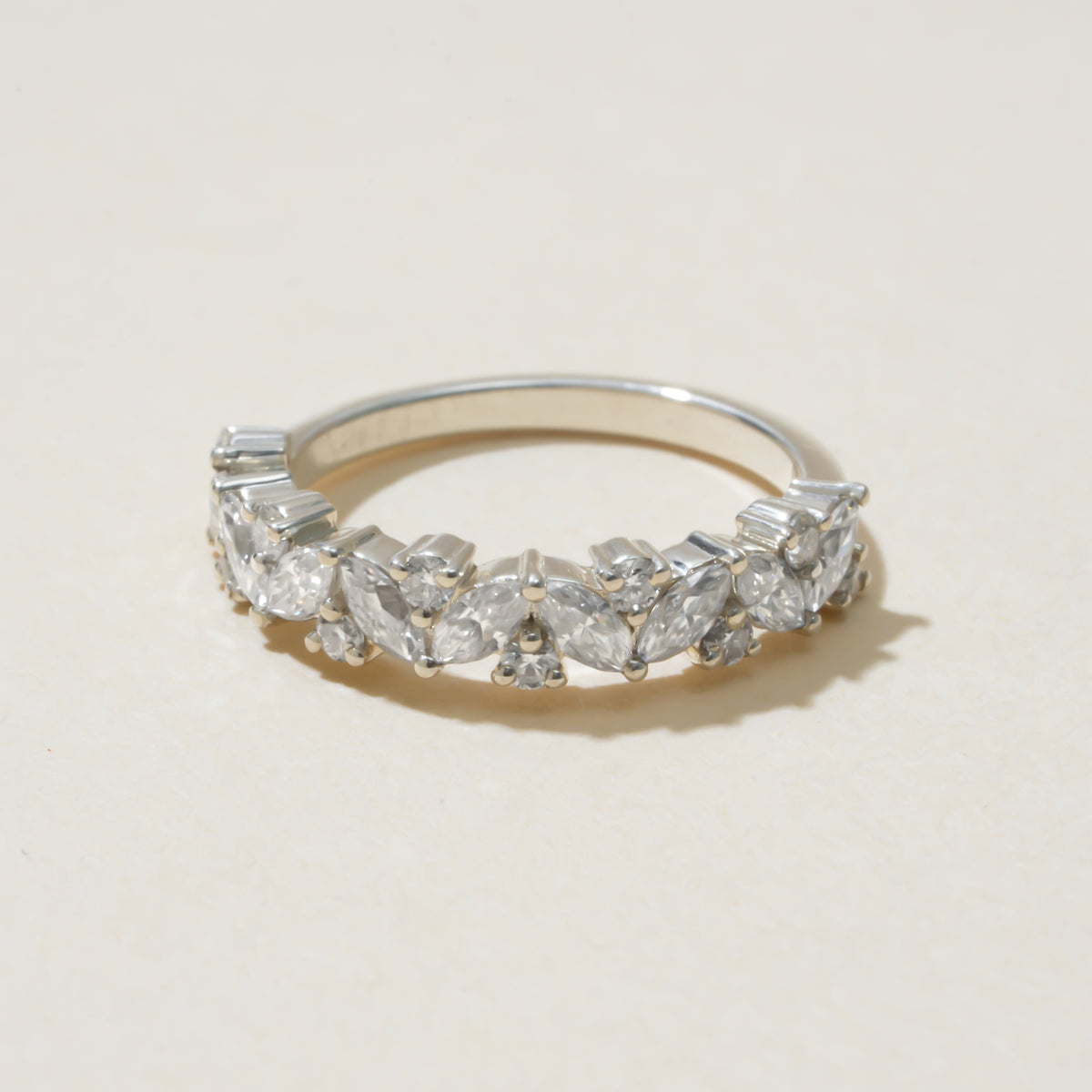 Marquise And Round Diamond Ring