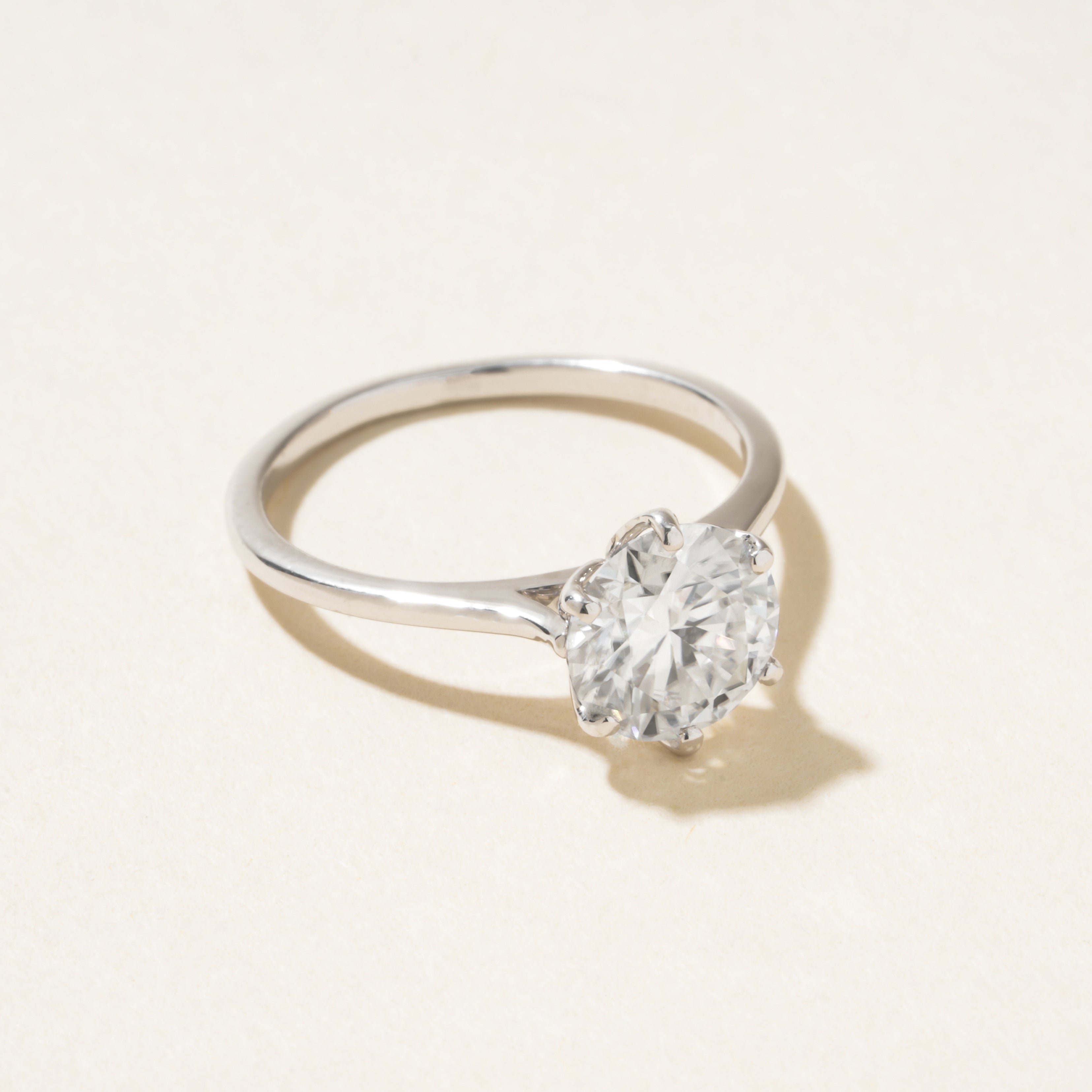 Round Cut Solitaire Lab Grown Ring