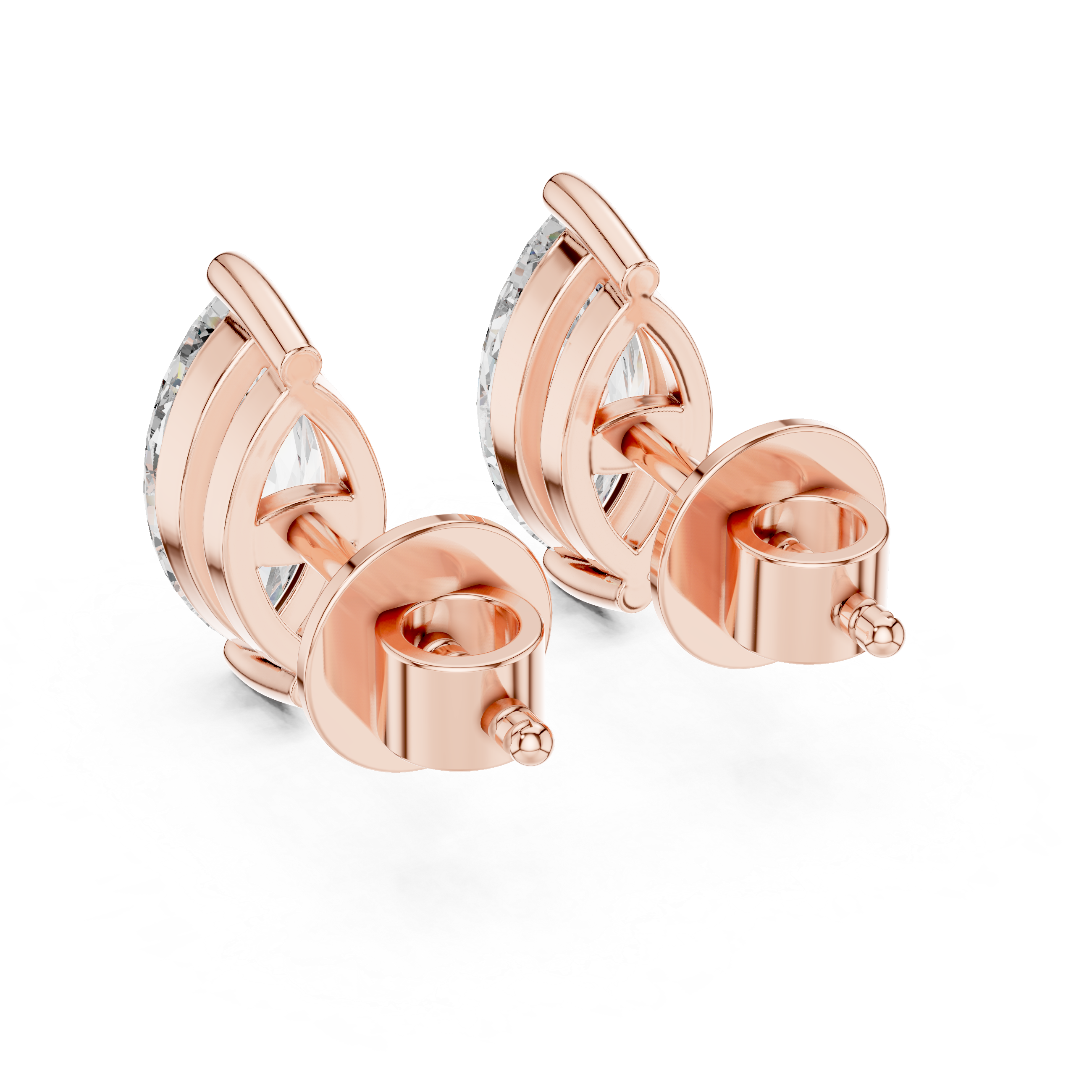 Classic Marquise Cut Diamond Stud Earrings
