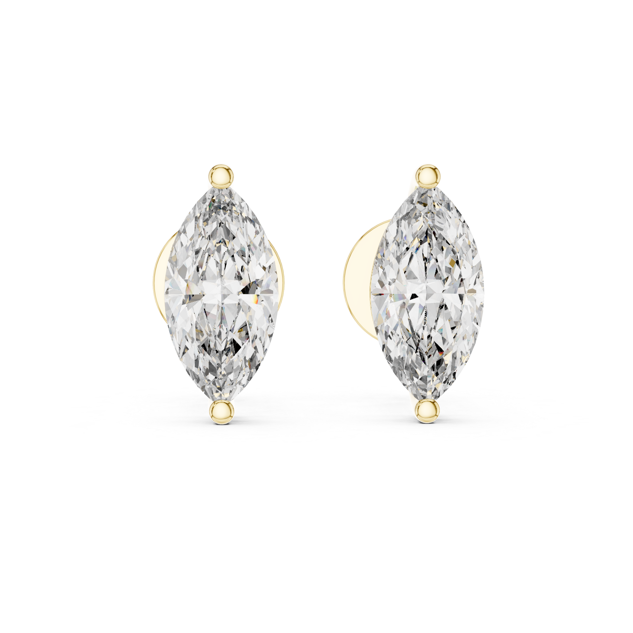 Classic Marquise Cut Diamond Stud Earrings