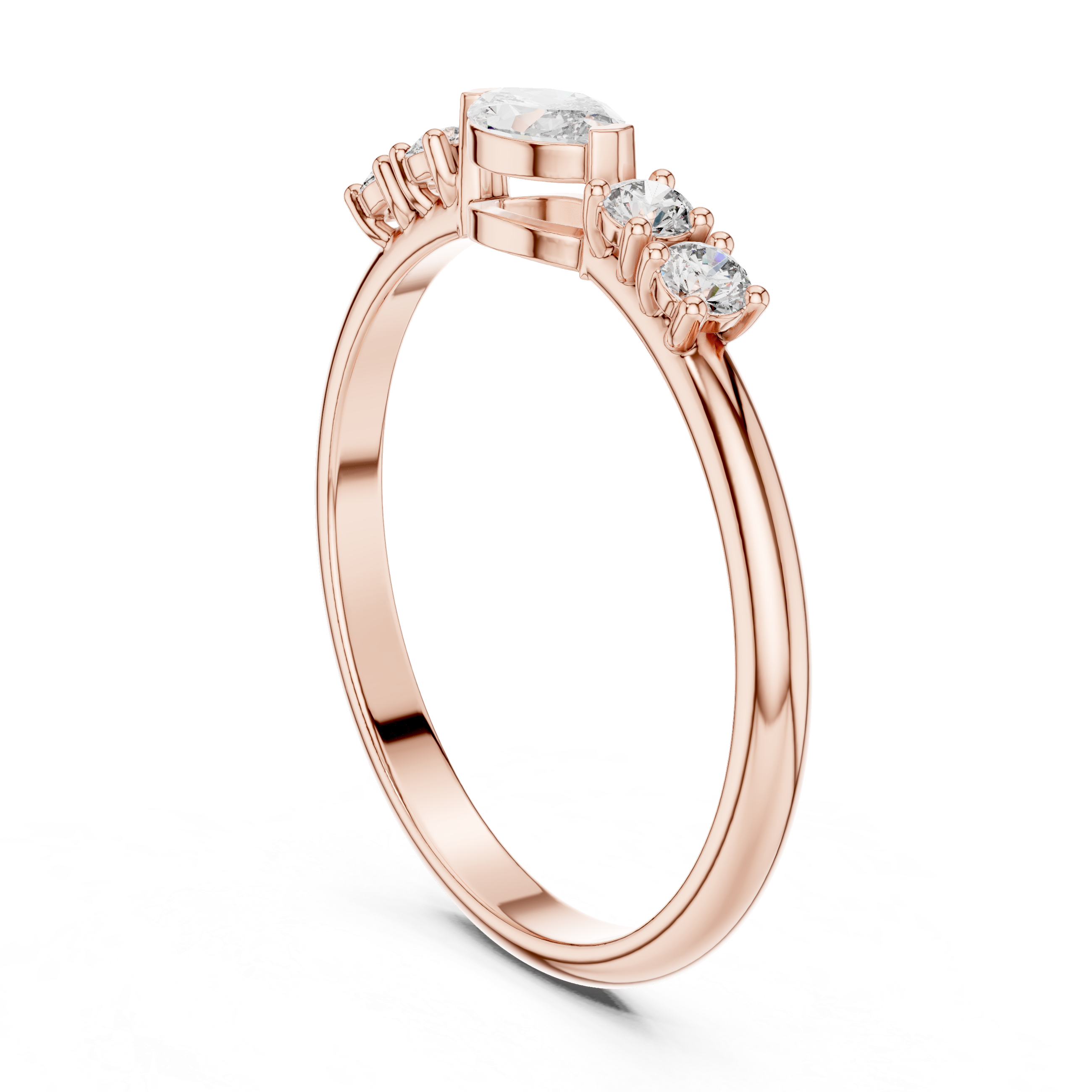 East West Marquise Cut Lab Grown Diamond Anniversary Ring