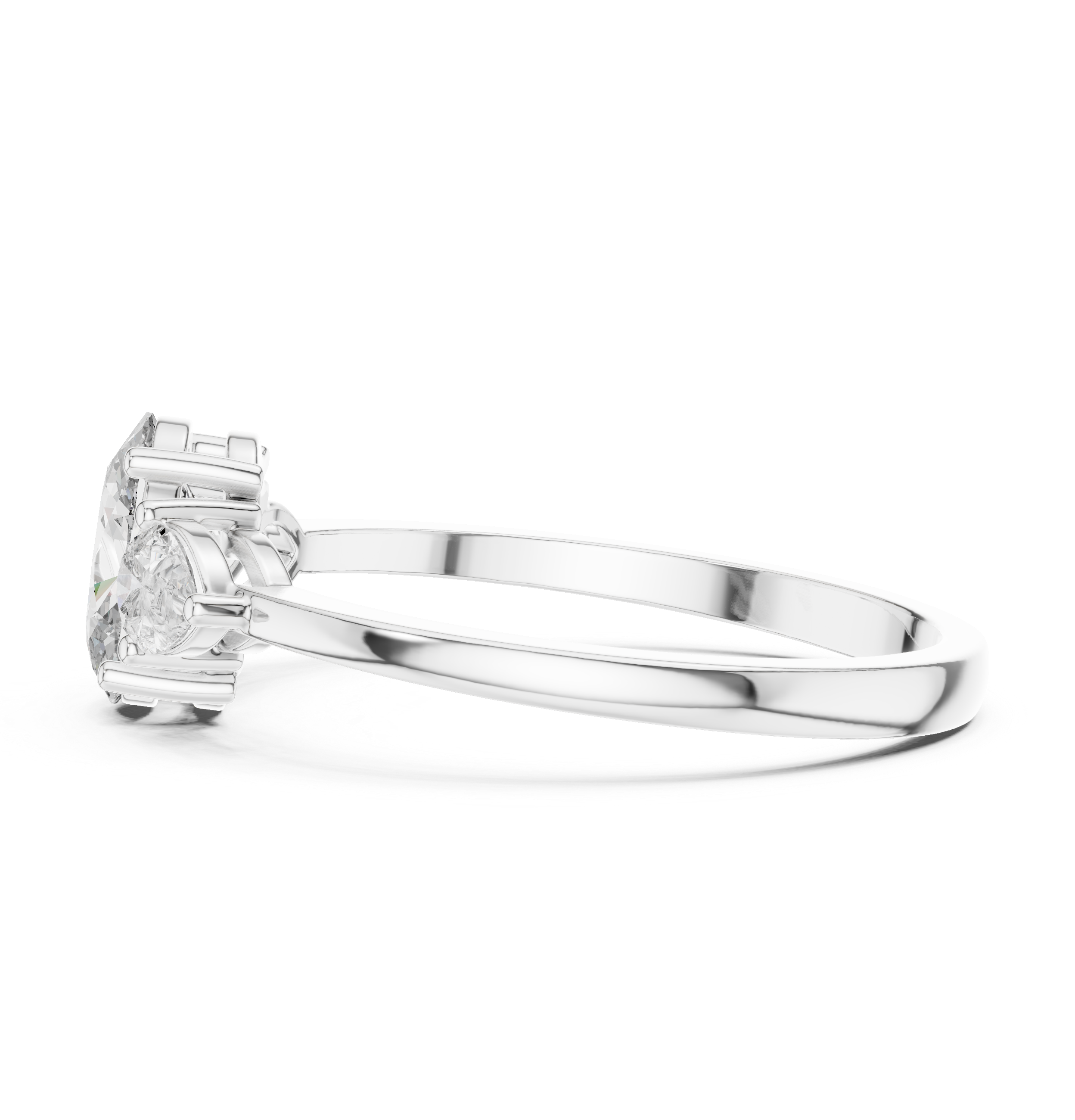 Trilogy Oval Shaped Lab Grown Ring