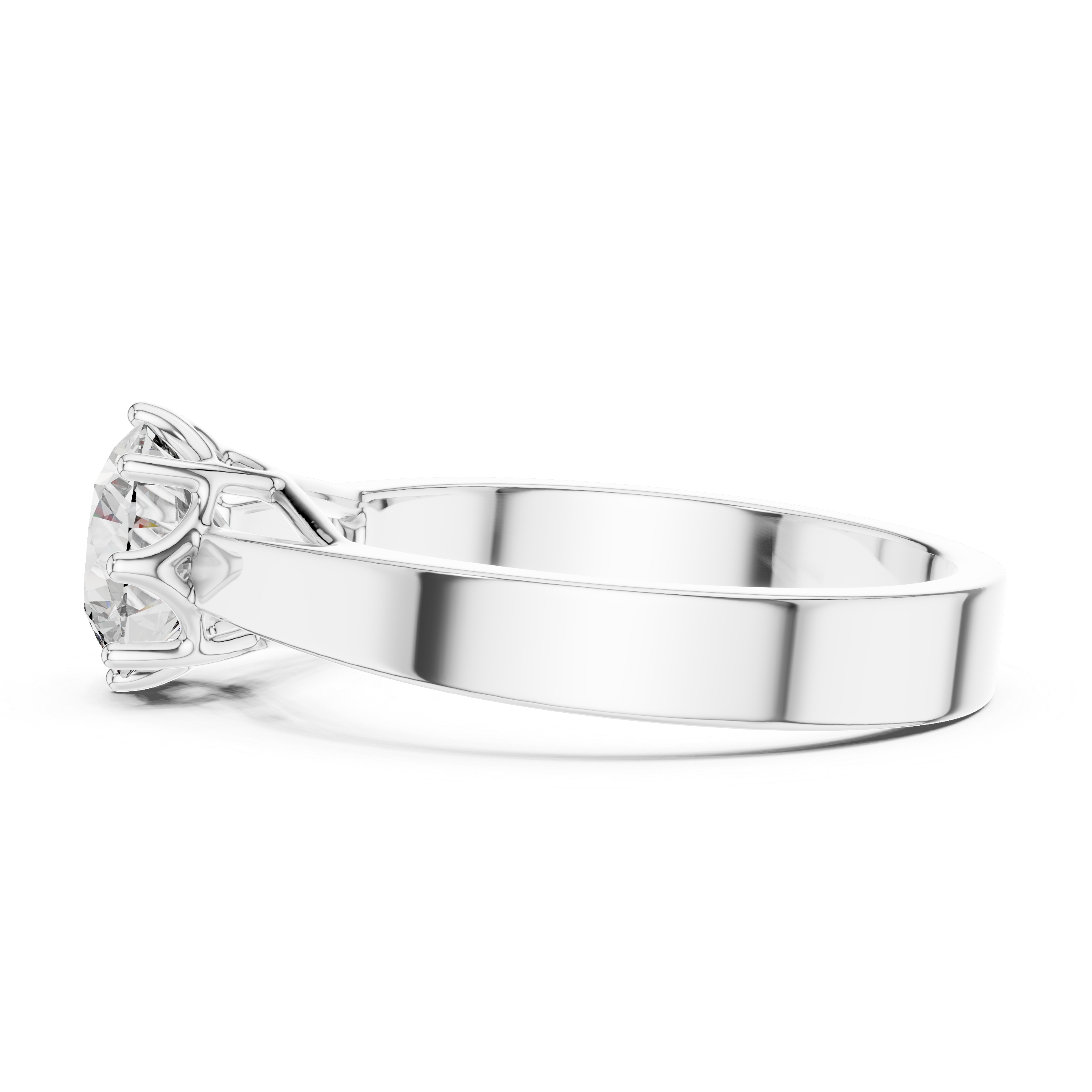 Classic 8 Prong Solitaire Diamond Engagement Ring