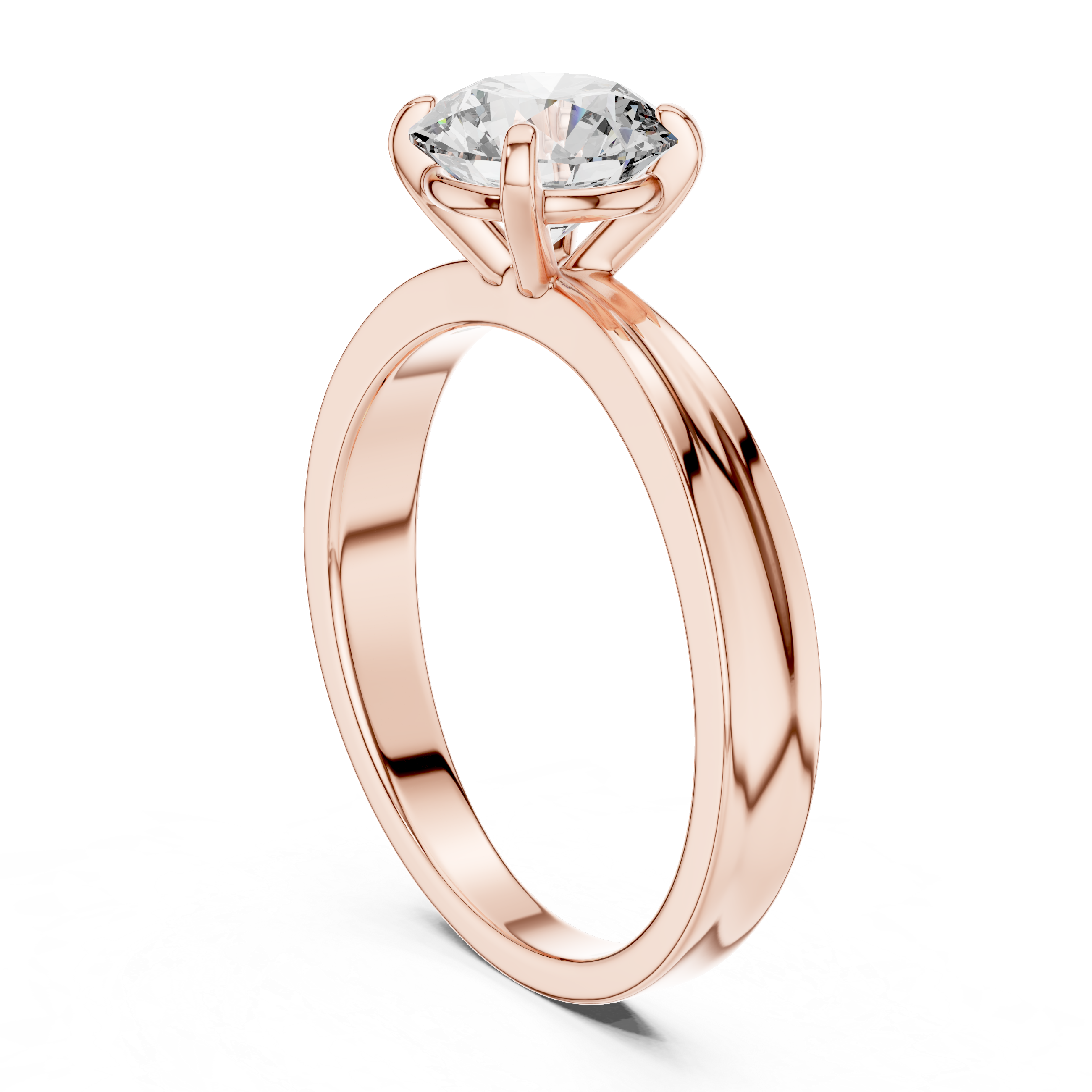 Round Brilliant Cut Solitaire Diamond Promise Ring