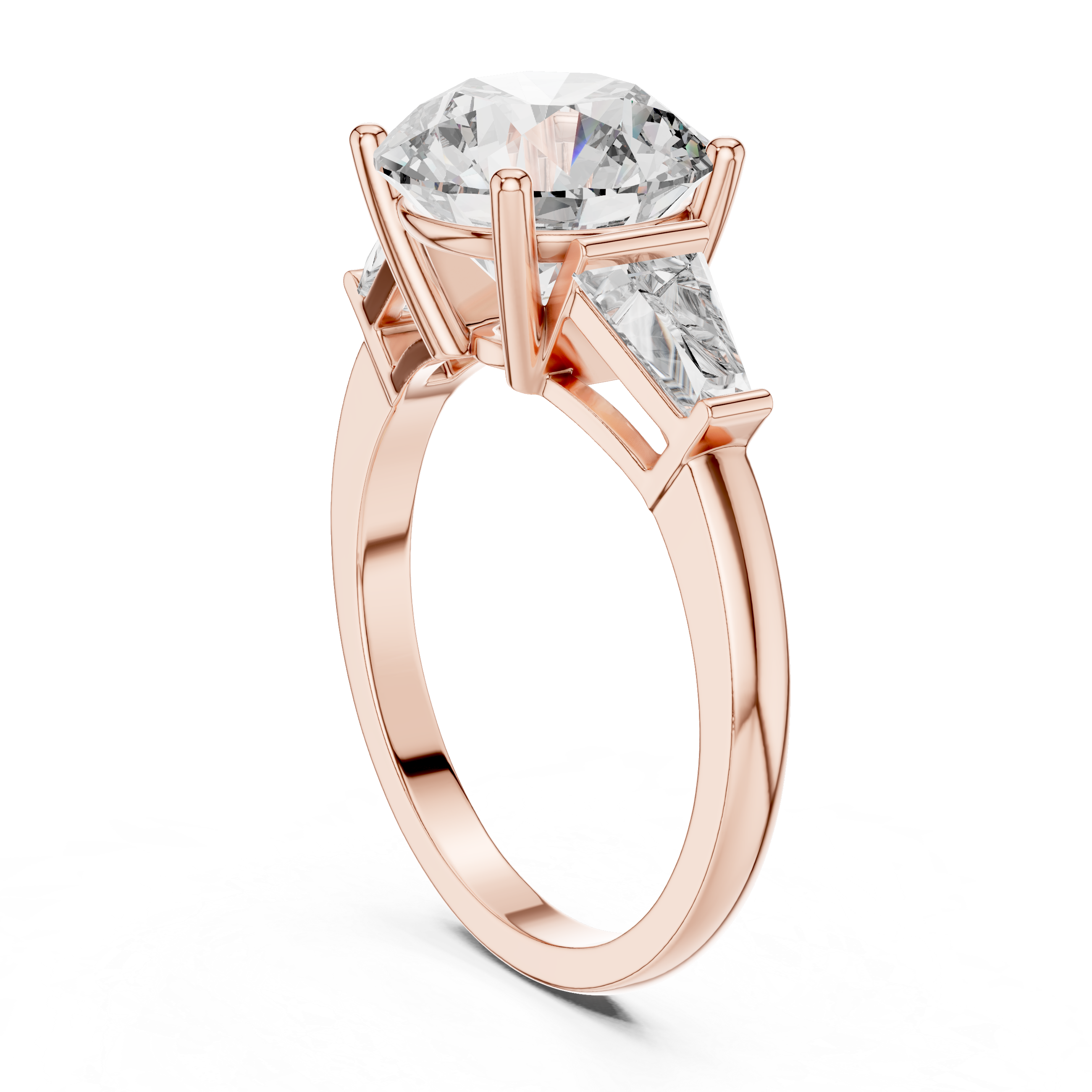Round Brilliant Three Stone Anniversary Ring