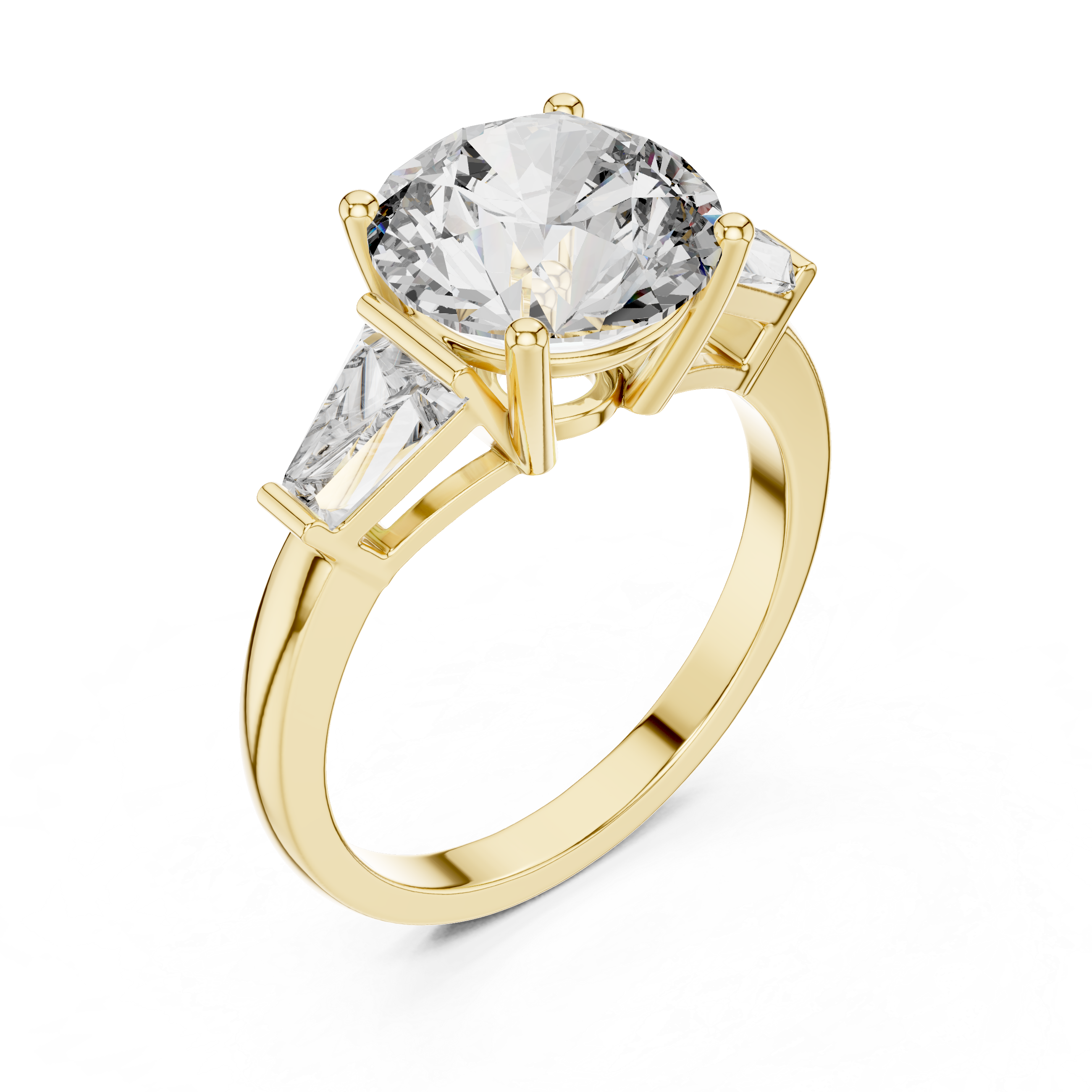 Round Brilliant Three Stone Anniversary Ring