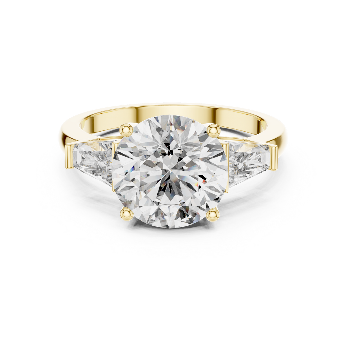 Round Brilliant Three Stone Anniversary Ring