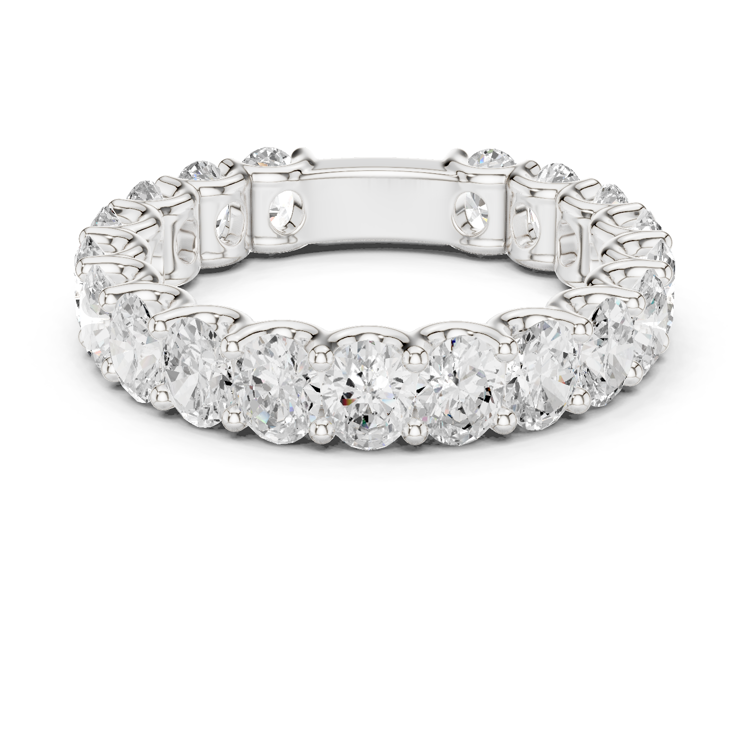 Oval Cut Lab Grown Diamond Full Eternity Band