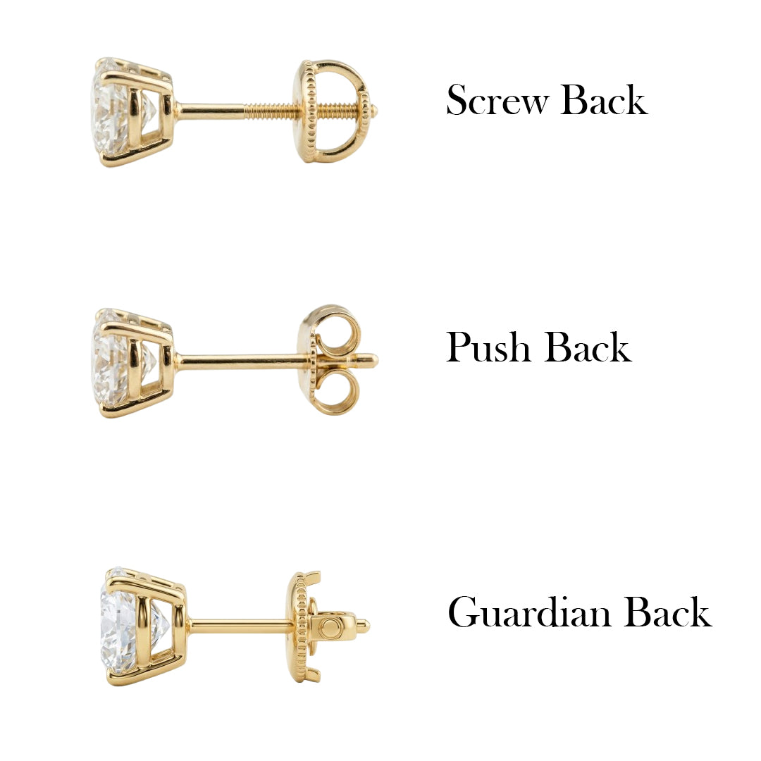 Round Cut Twisted Pave Knot Stud Earrings