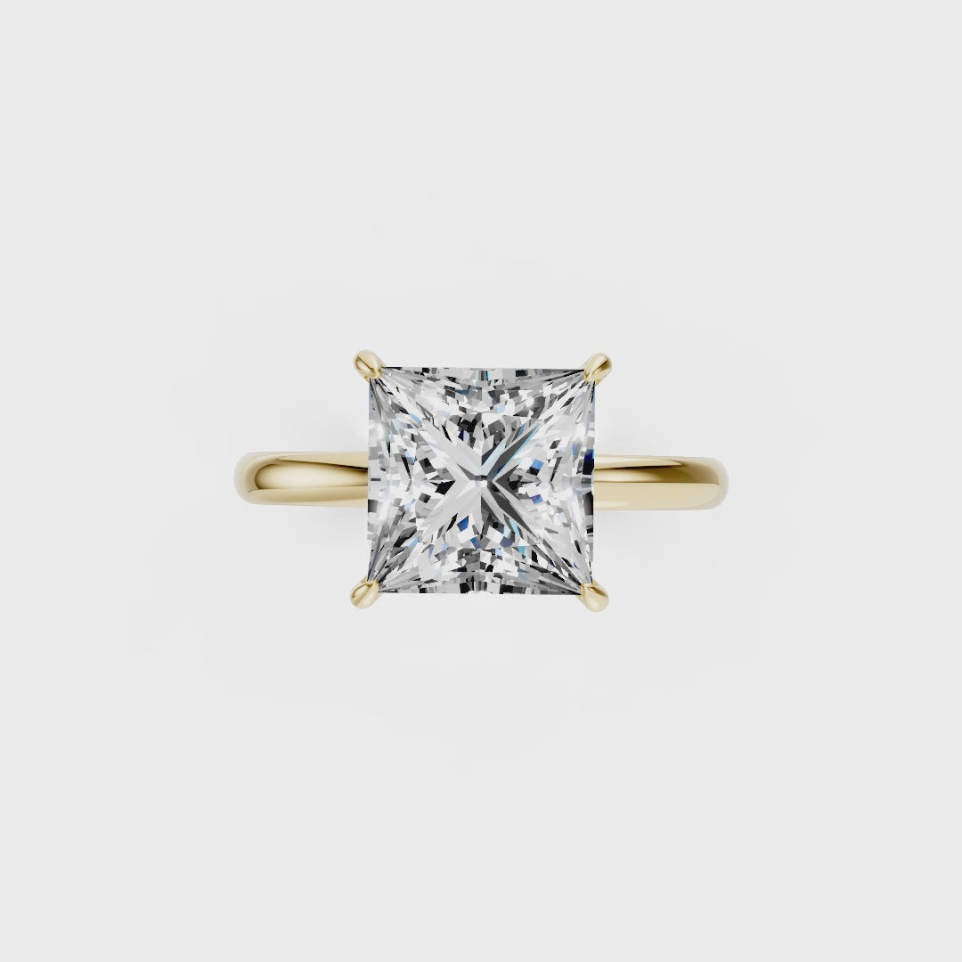 Princess Solitaire Engagement Ring