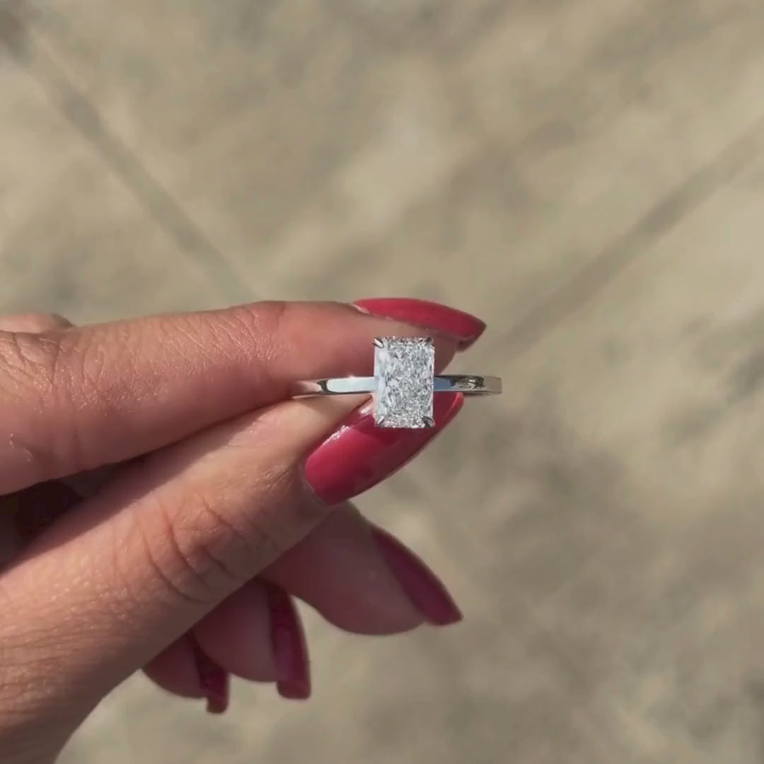 Radiant Cut Solitaire Ring